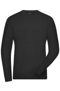 JN1804 - Men's BIO Stretch-Longsleeve Work - SOLID - in black Größe XS von Daiber