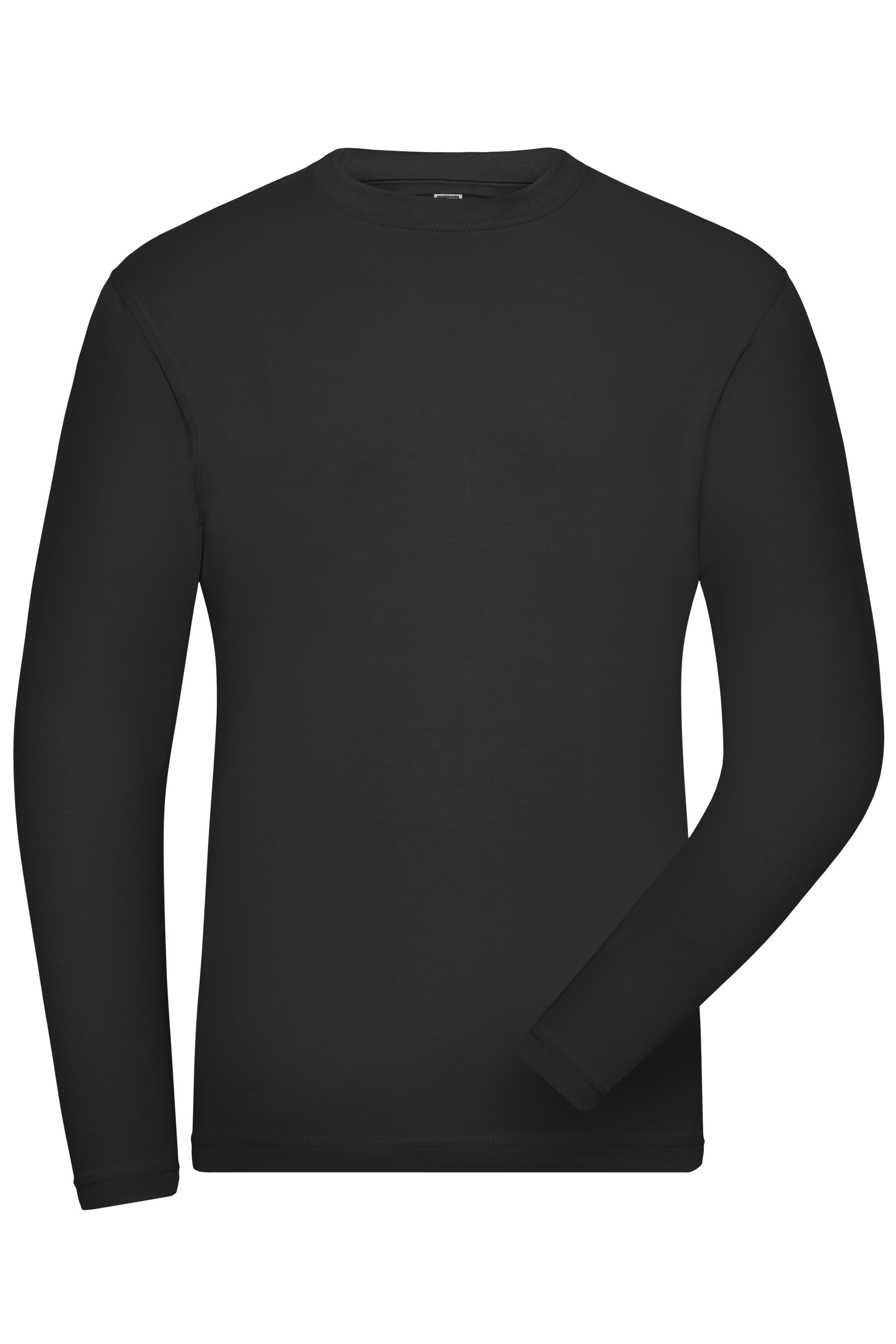 JN1804 - Men's BIO Stretch-Longsleeve Work - SOLID - in black Größe XS von Daiber