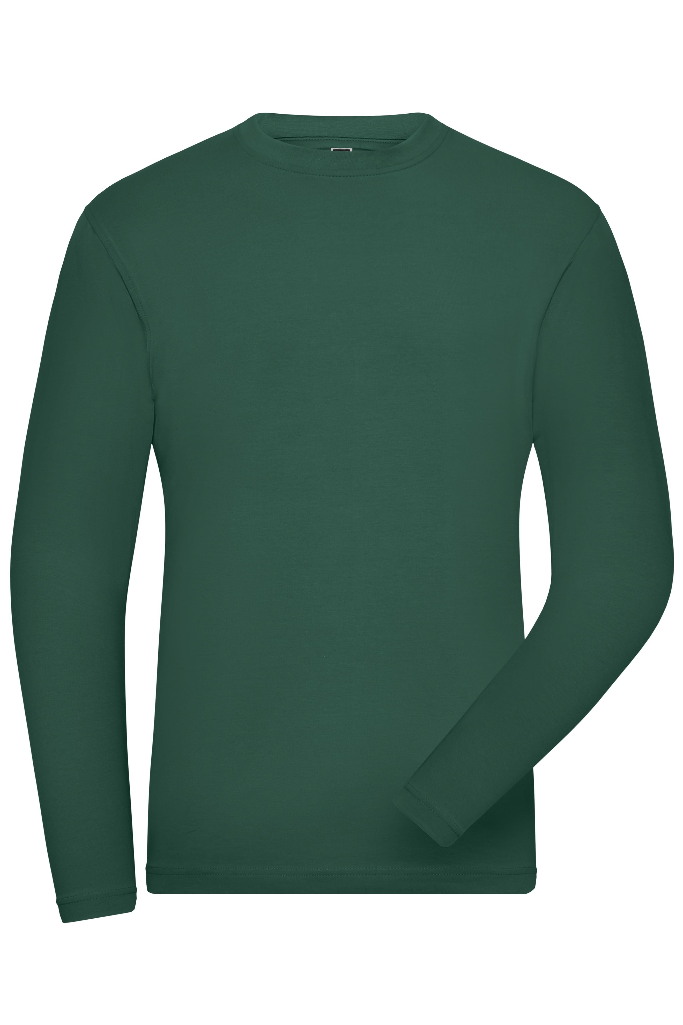 JN1804 - Men's BIO Stretch-Longsleeve Work - SOLID - in dark-green Größe XS von Daiber