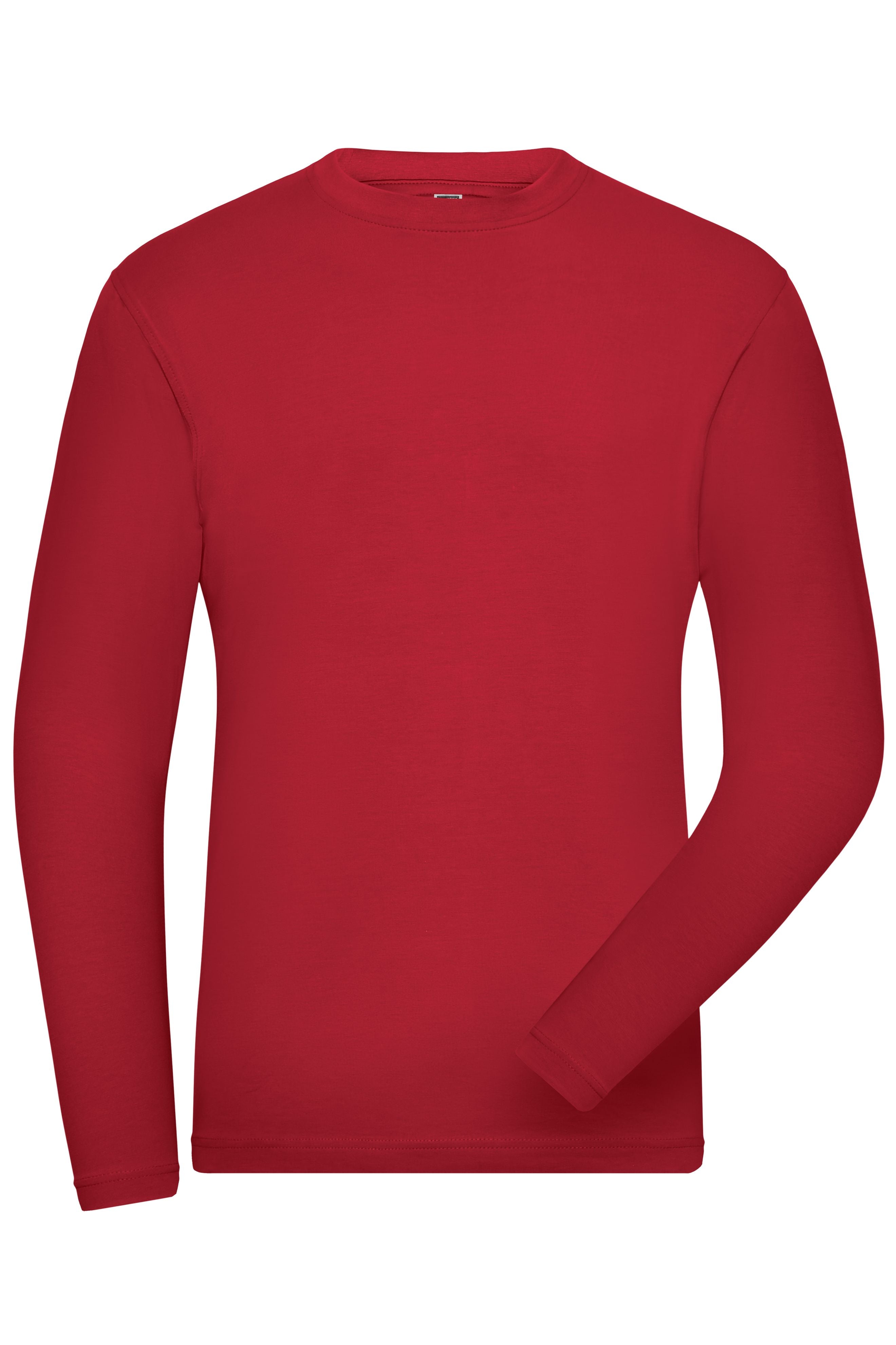 JN1804 - Men's BIO Stretch-Longsleeve Work - SOLID - in red Größe XS von Daiber