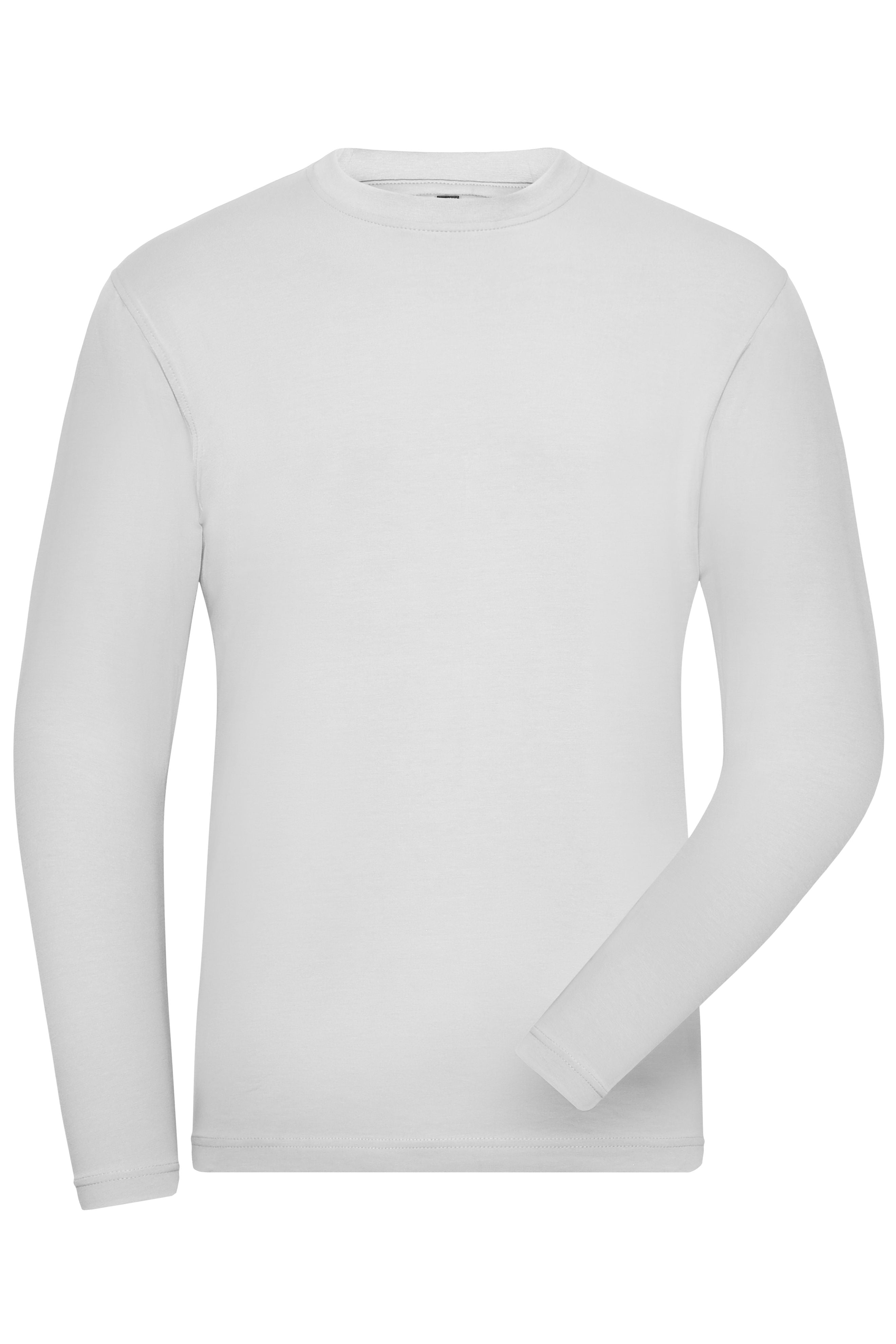 JN1804 - Men's BIO Stretch-Longsleeve Work - SOLID - in white Größe XS von Daiber