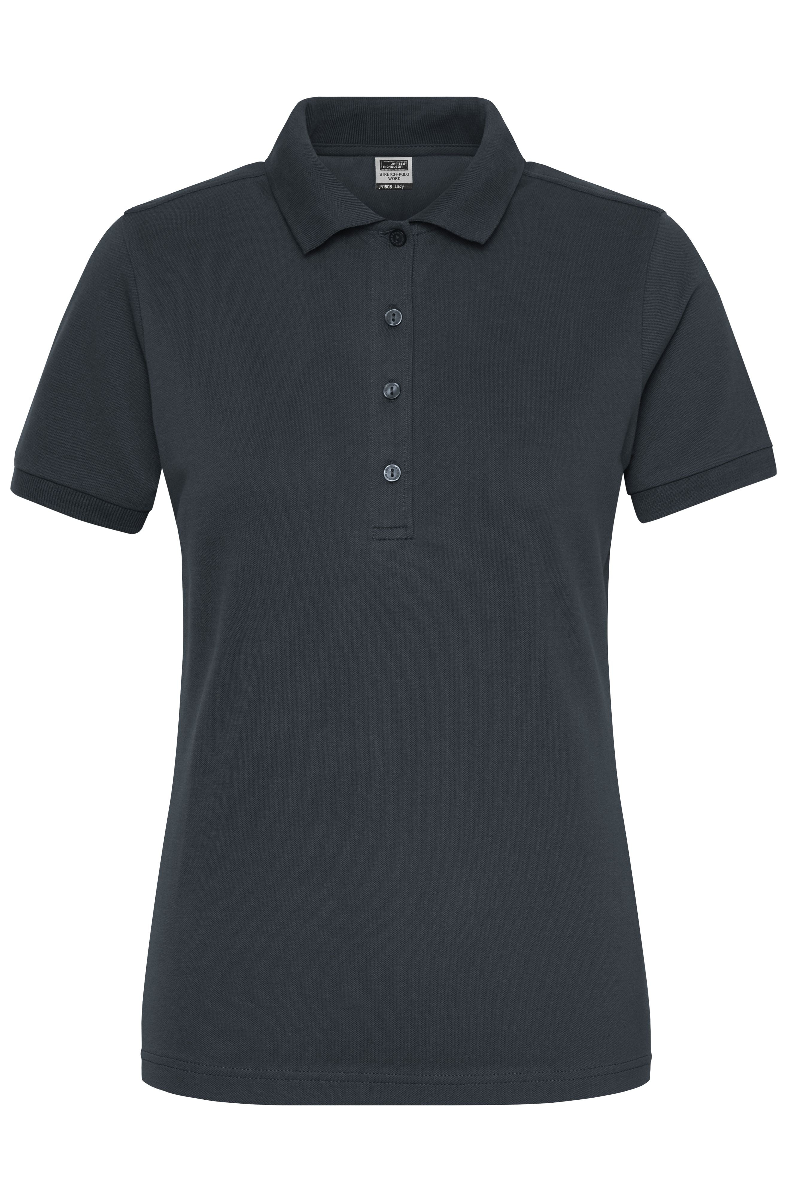 JN1805 - Ladies' BIO Stretch-Polo Work - SOLID - in carbon Größe XS von Daiber