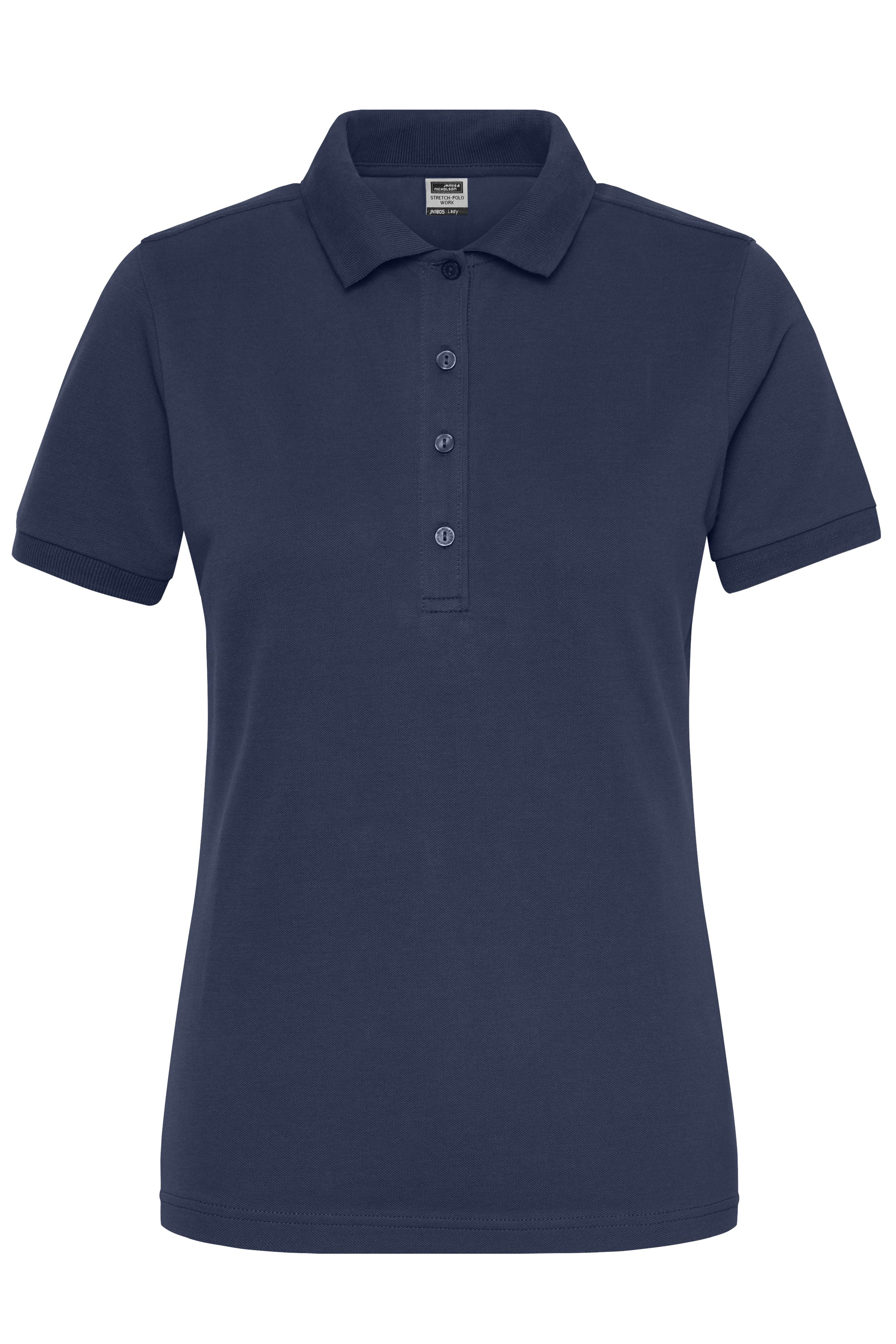 JN1805 - Ladies' BIO Stretch-Polo Work - SOLID - in navy Größe XS von Daiber