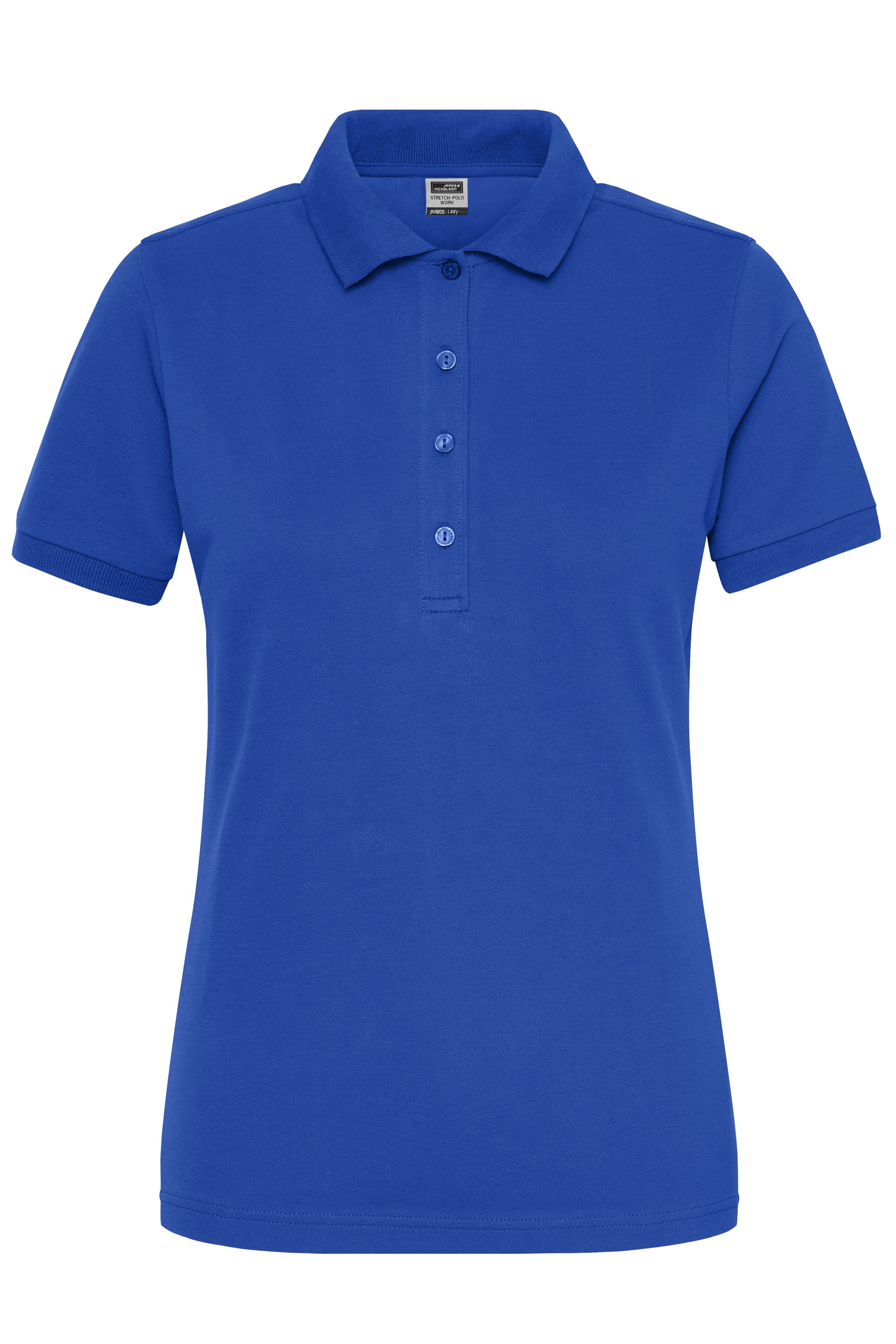 JN1805 - Ladies' BIO Stretch-Polo Work - SOLID - in royal Größe XS von Daiber