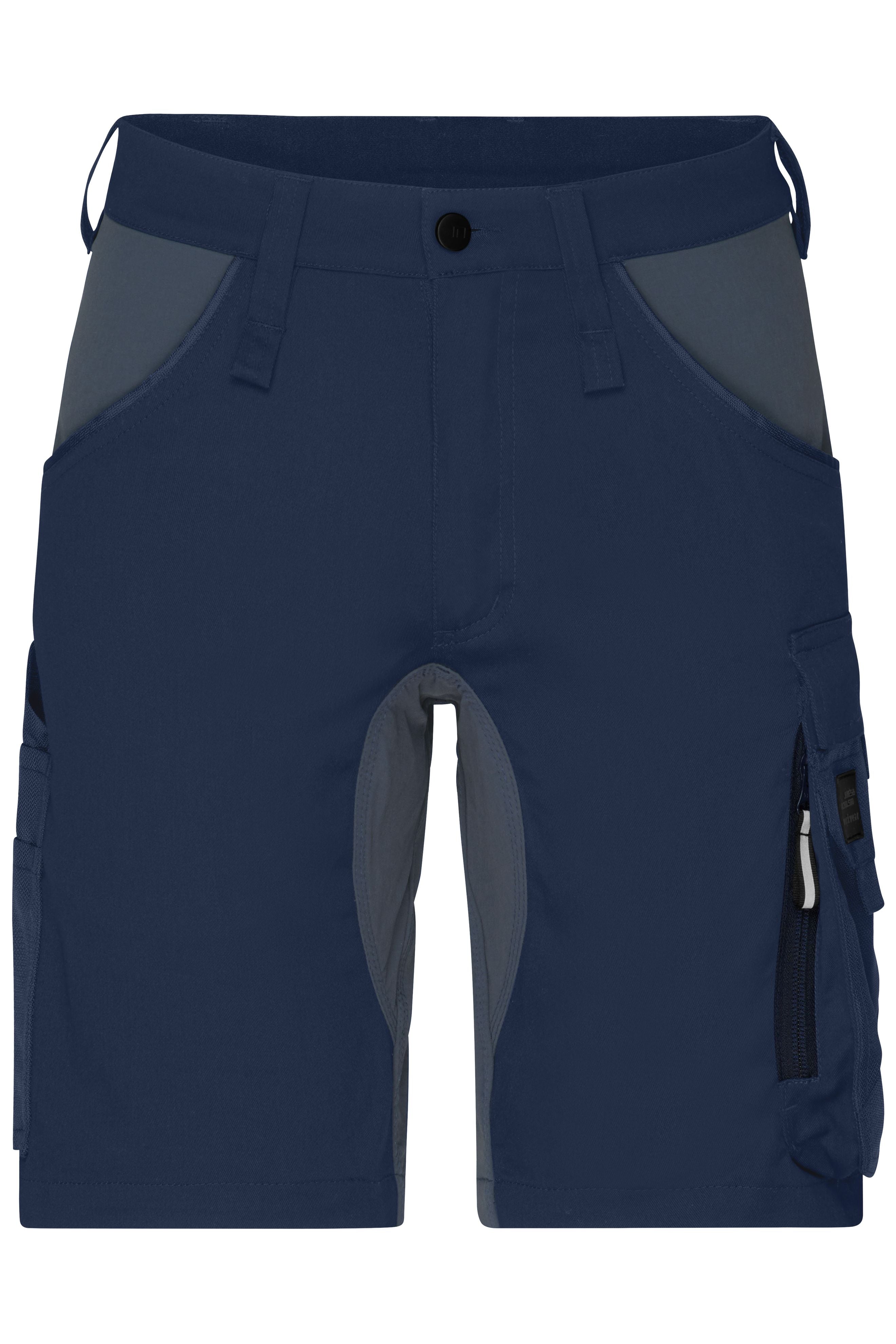 JN1811 - Workwear Stretch-Bermuda Slim Line in navy/carbon Größe 42 von Daiber