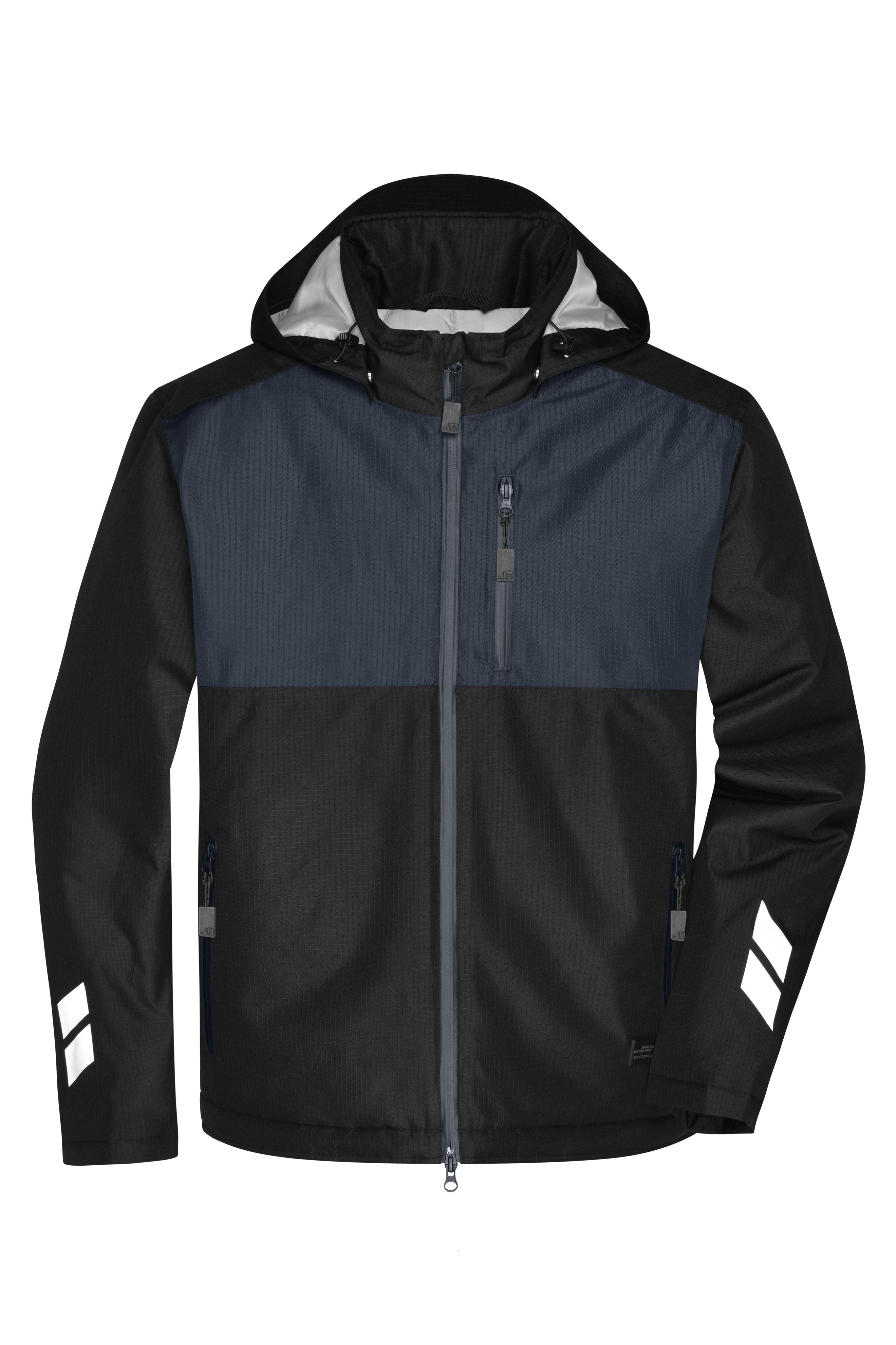 JN1815 - Padded Hardshell Workwear Jacket in black/carbon Größe XS von Daiber