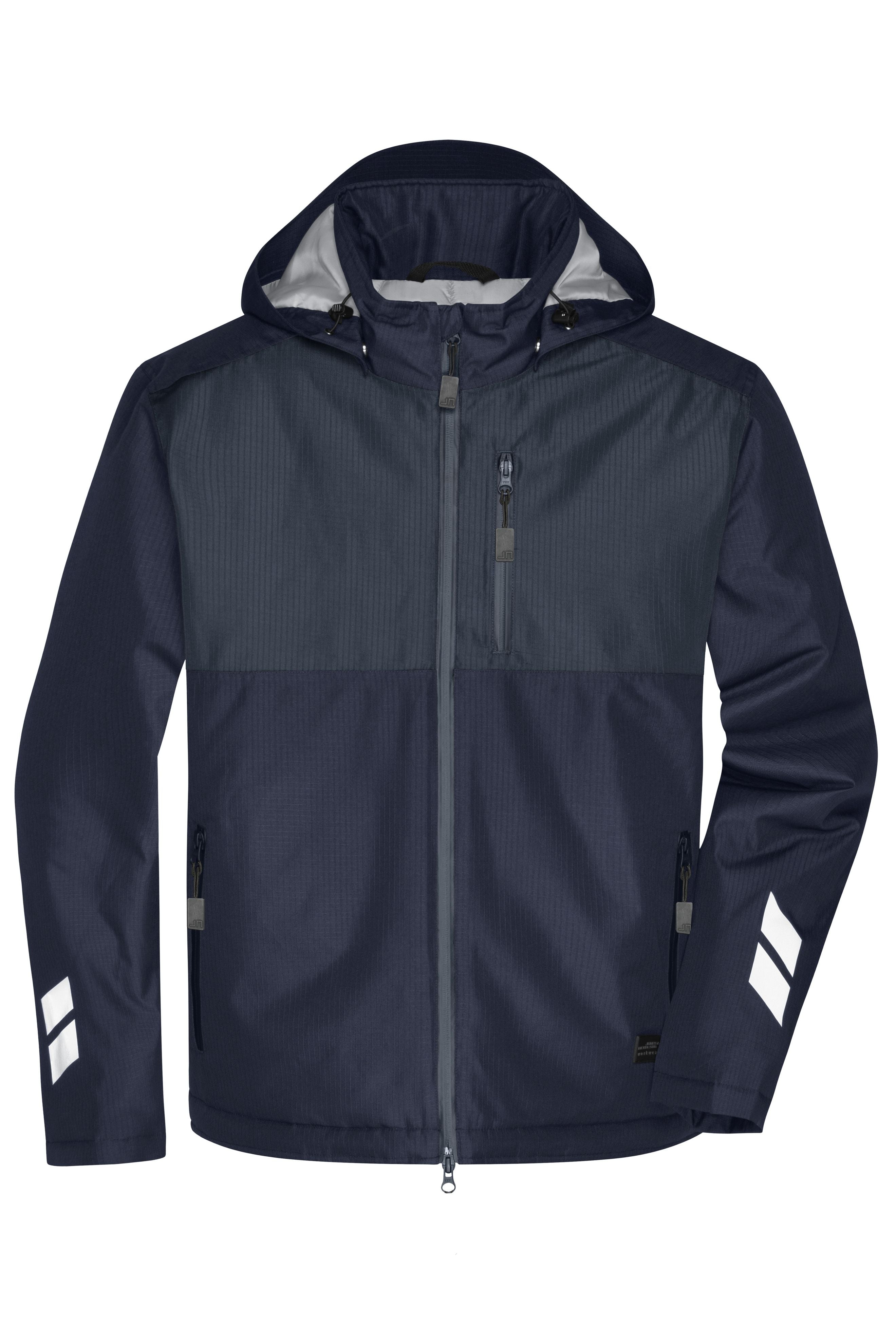 JN1815 - Padded Hardshell Workwear Jacket in navy/carbon Größe XS von Daiber