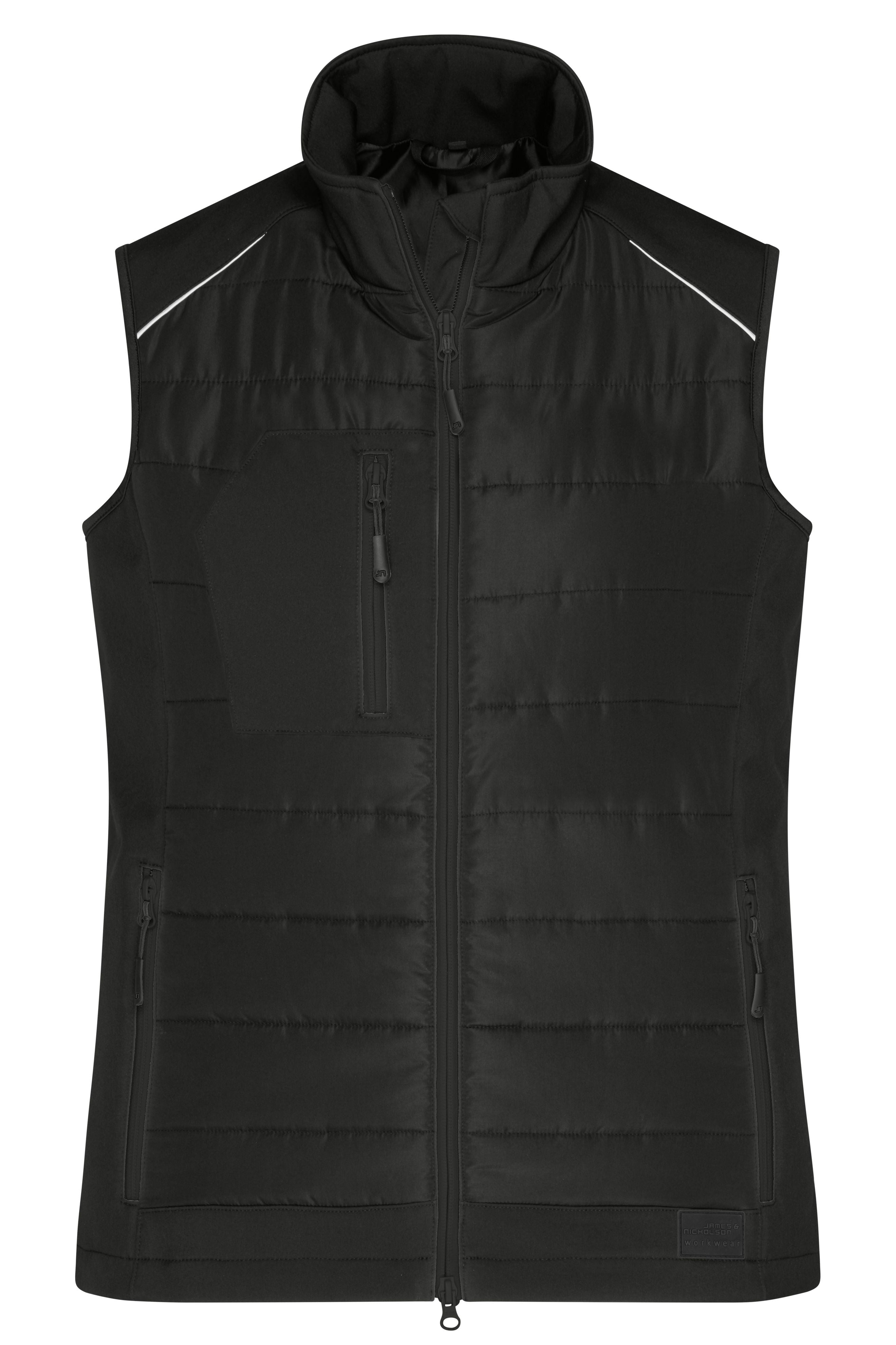 JN1821 - Ladies' Hybrid Vest in black/black Größe XS von Daiber