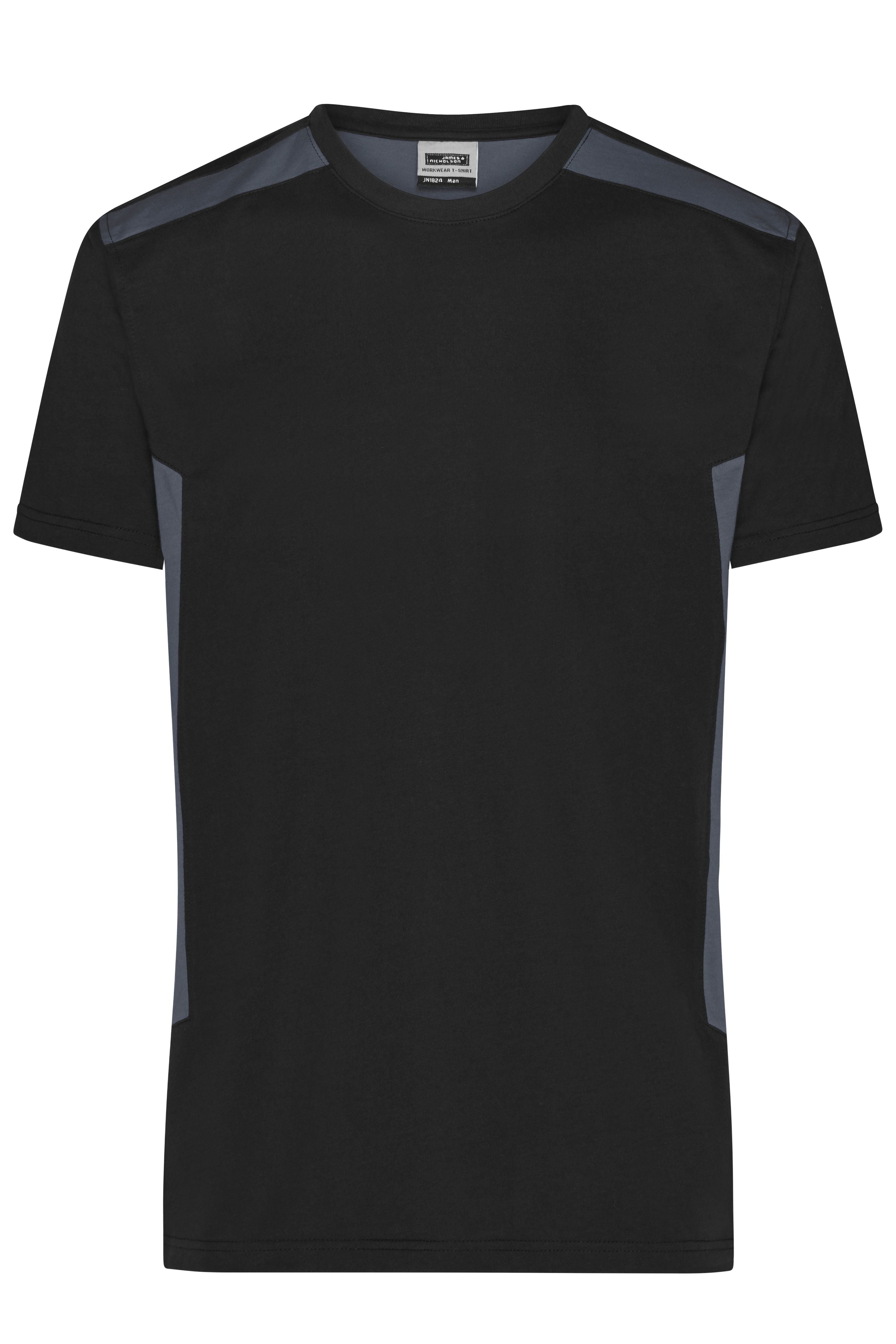 JN1824 - Men's Workwear T-Shirt - STRONG - in black/carbon Größe XS von Daiber
