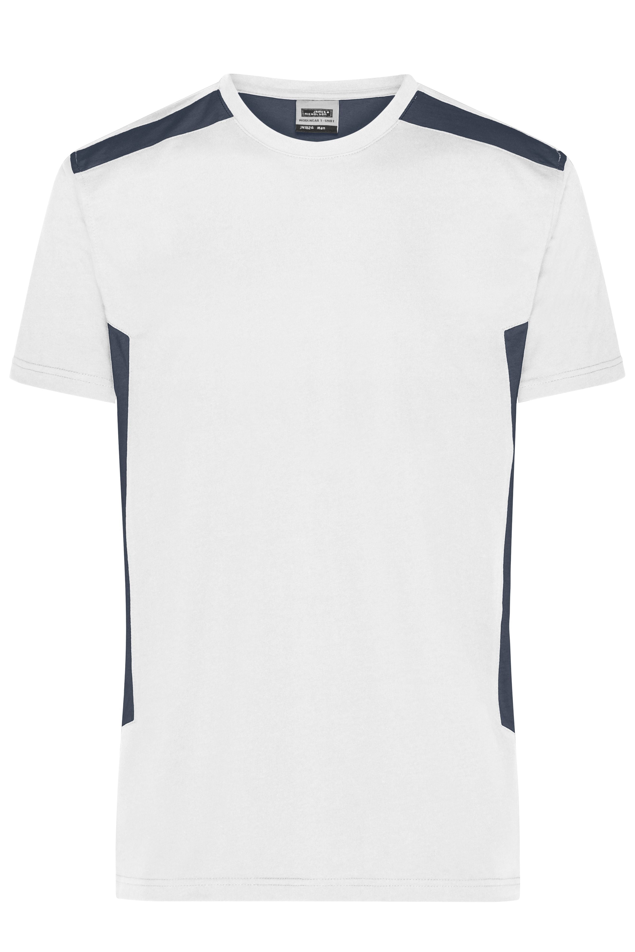 JN1824 - Men's Workwear T-Shirt - STRONG - in white/carbon Größe XS von Daiber