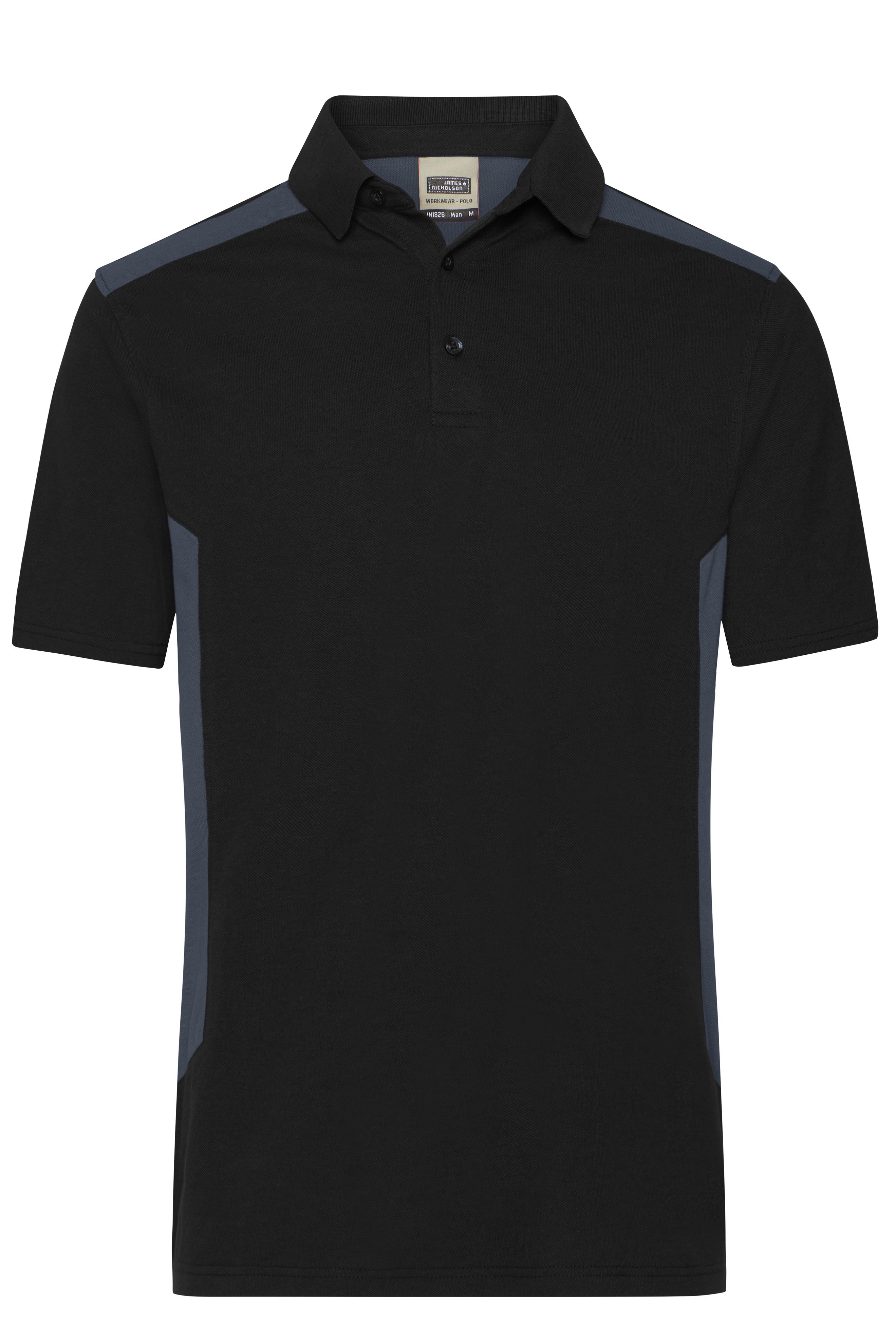 JN1826 - Men's Workwear Polo - STRONG - in black/carbon Größe XS von Daiber