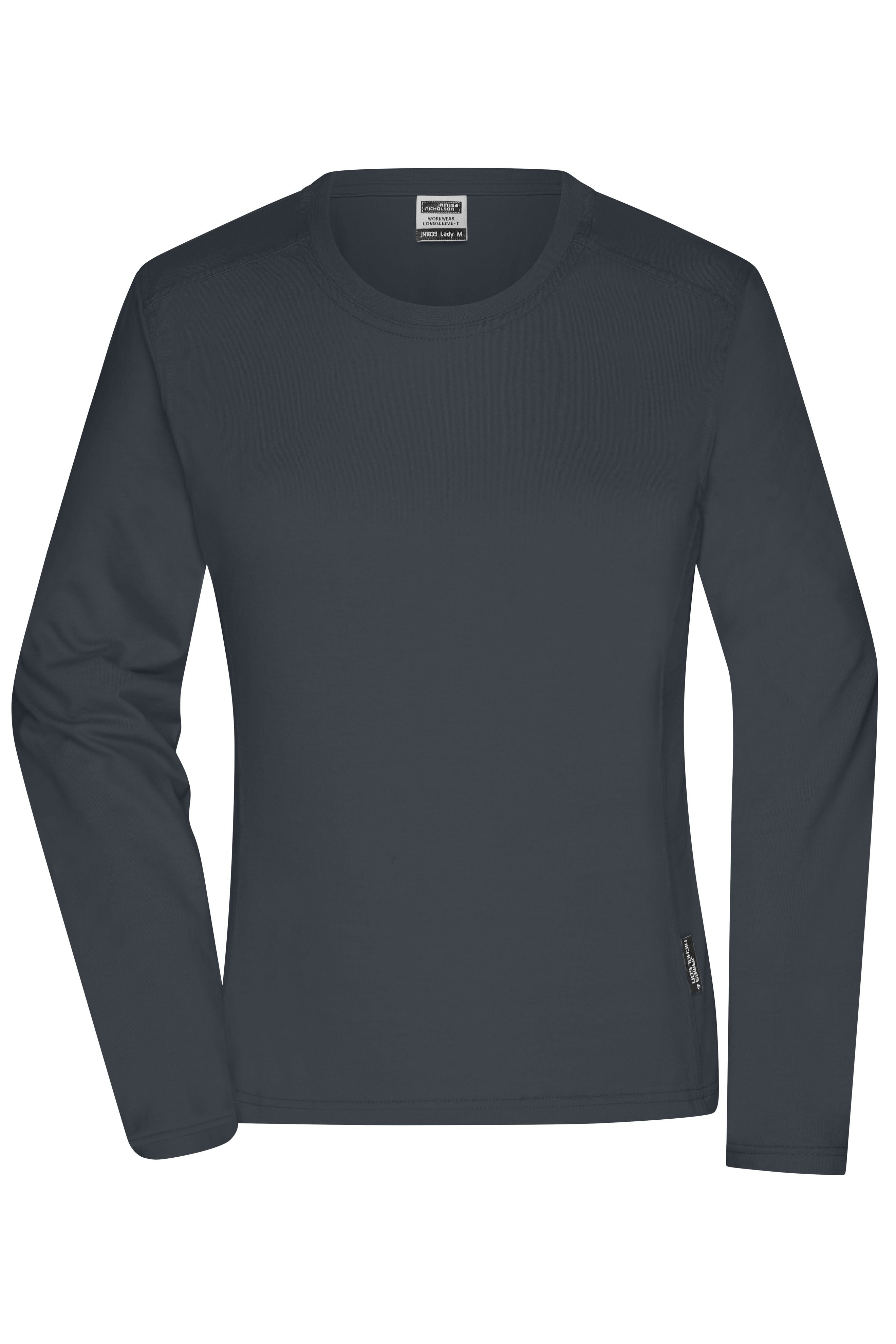 JN1839 - Ladies' Workwear-Longsleeve-T in carbon Größe XS von Daiber