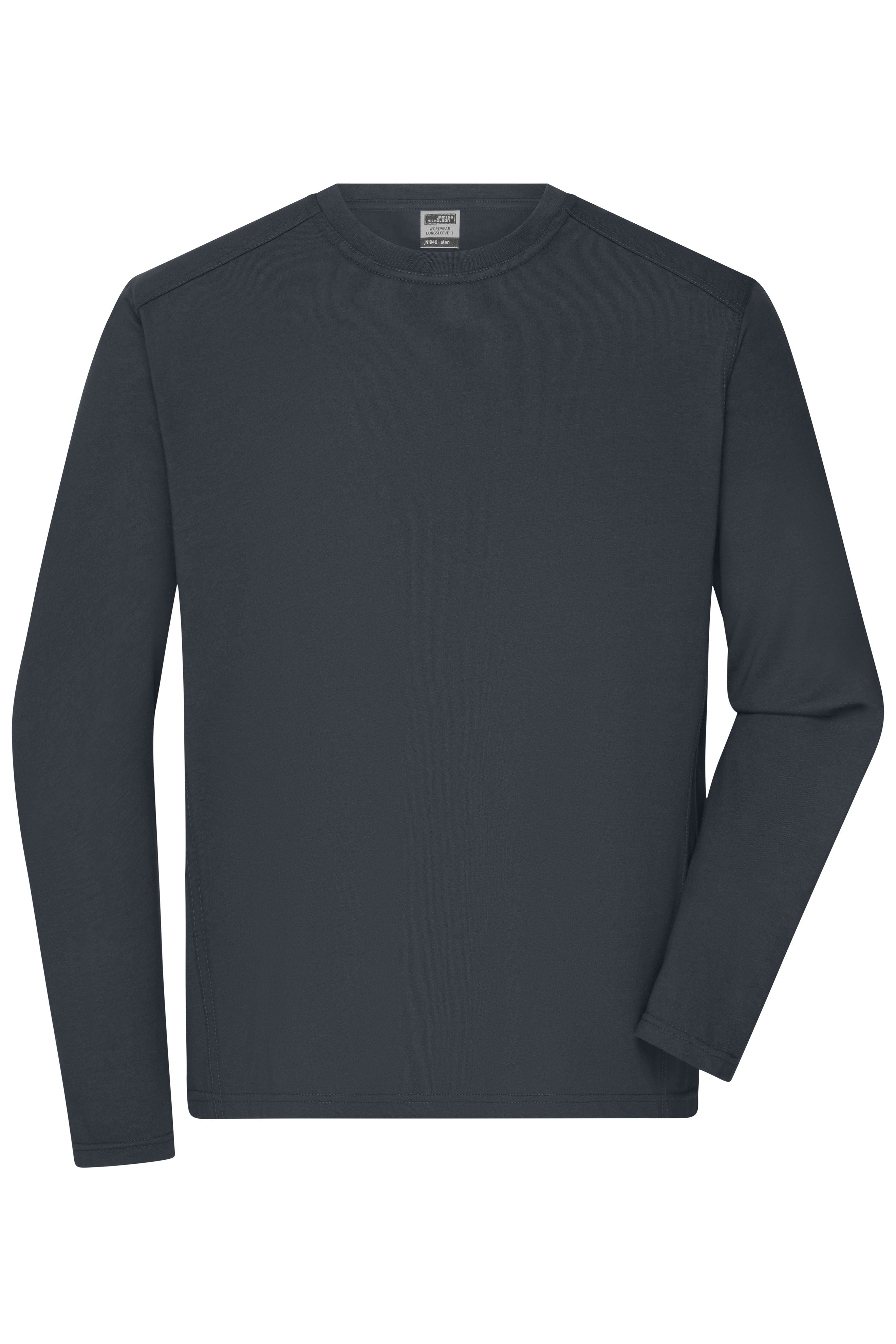 JN1840 - Men's Workwear-Longsleeve-T in carbon Größe XS von Daiber
