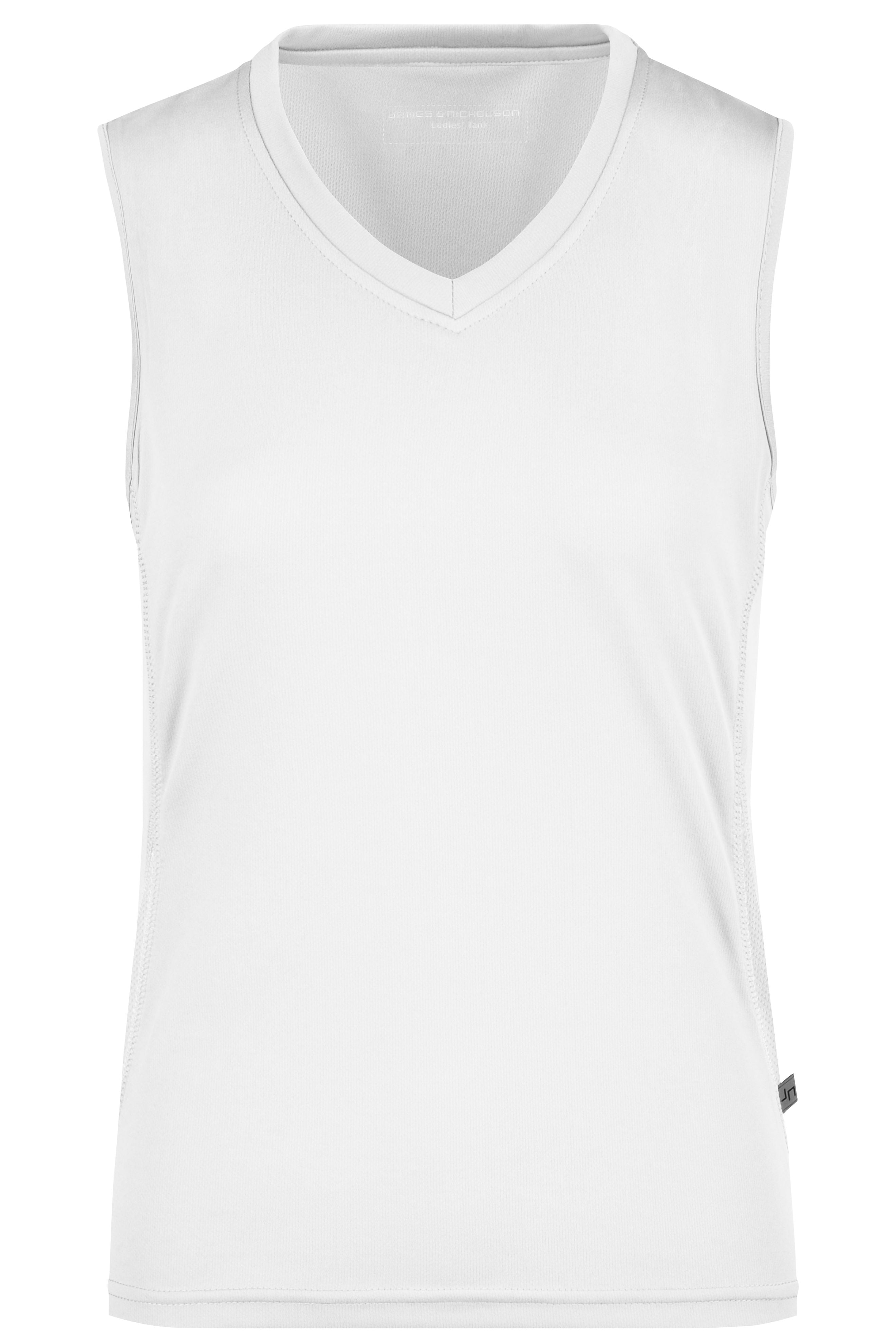 JN315 - Ladies' Running Tank in white/white Größe S von Daiber