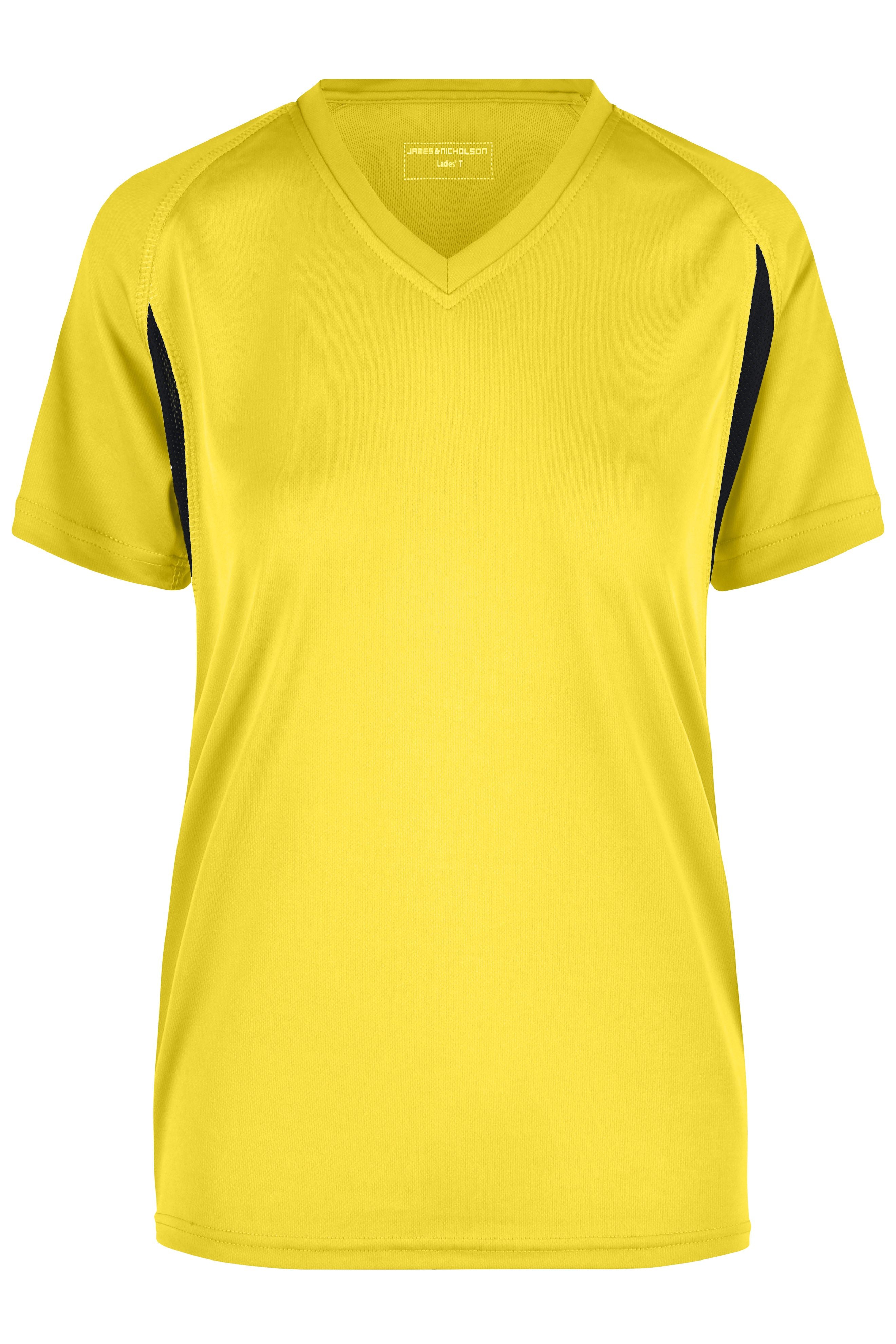JN316 - Ladies' Running-T in yellow/black Größe XS von Daiber
