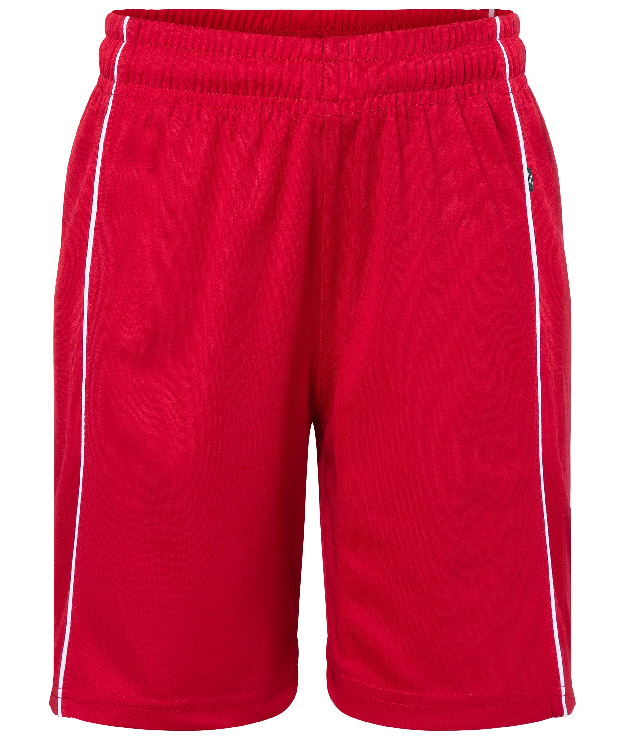 JN387K - Basic Team Shorts Junior in red/white Größe XS von Daiber