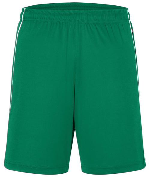 JN387 - Basic Team Shorts in green/white Größe S von Daiber