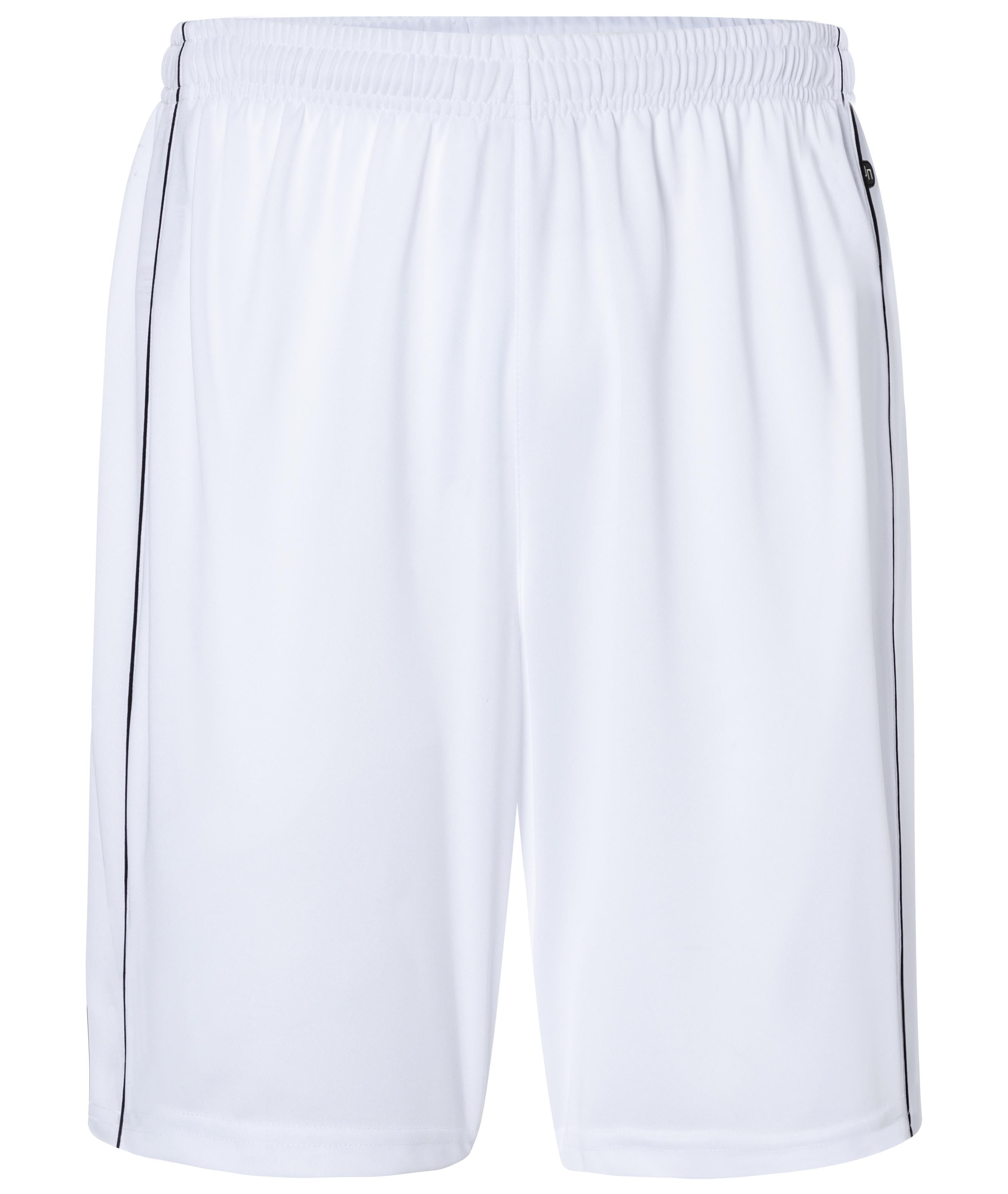 JN387 - Basic Team Shorts in white/black Größe S von Daiber