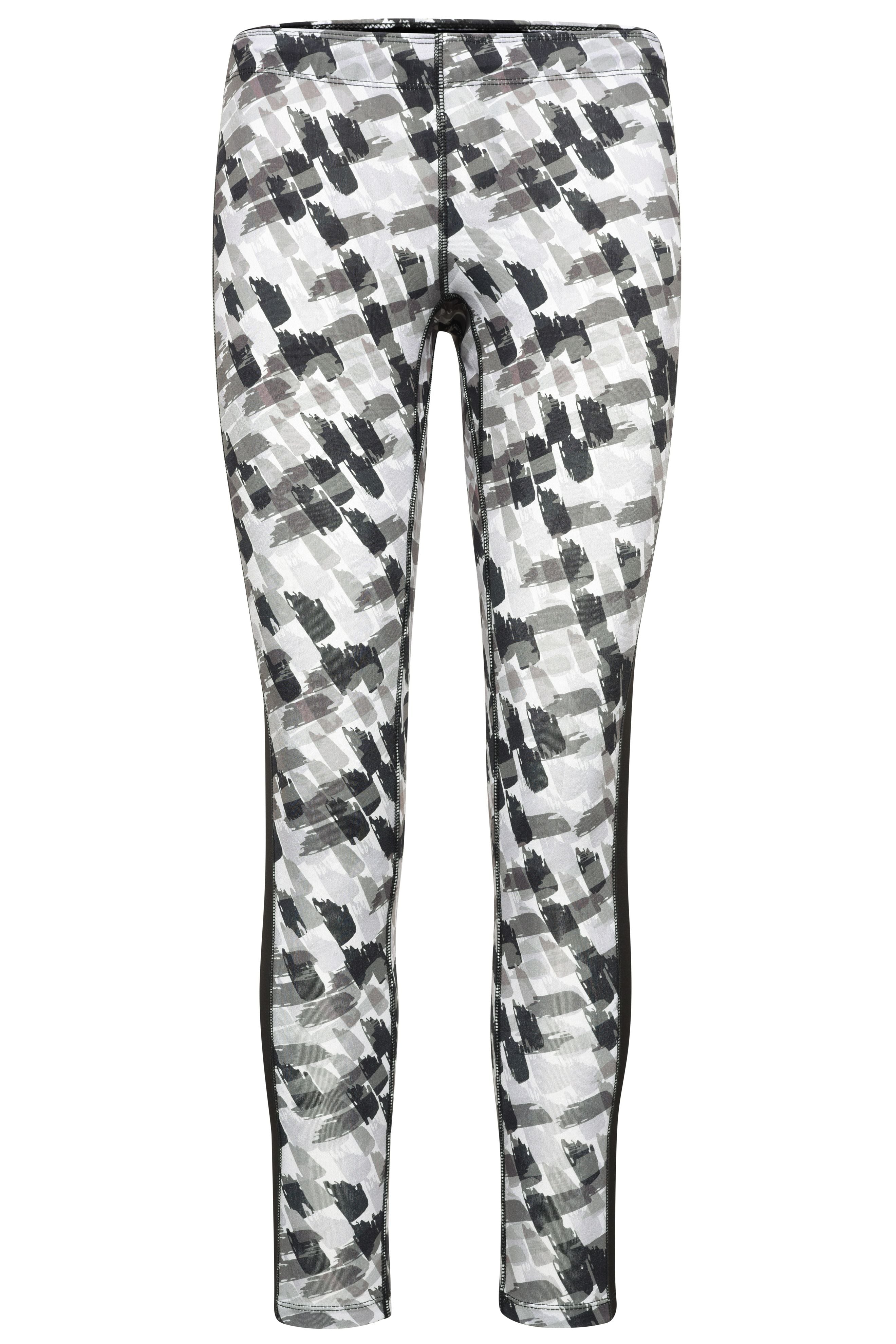JN527 - Ladies' Sports Tights in black-printed/black Größe XS von Daiber