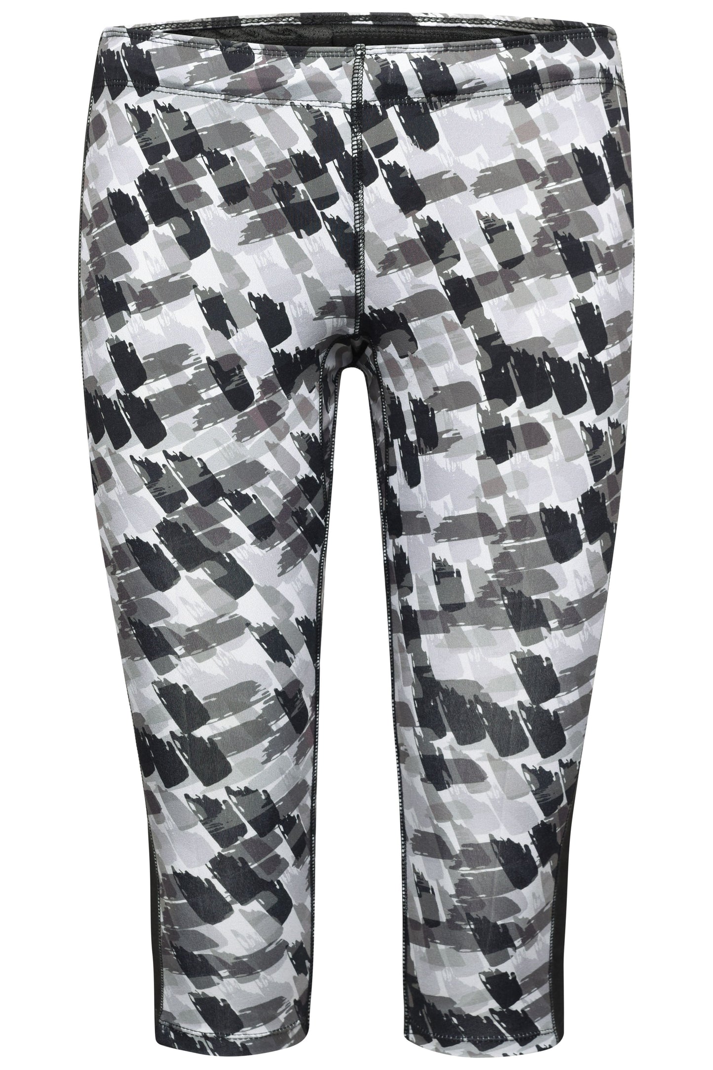 JN529 - Ladies' Sports 3/4 Tights in black-printed/black Größe XS von Daiber