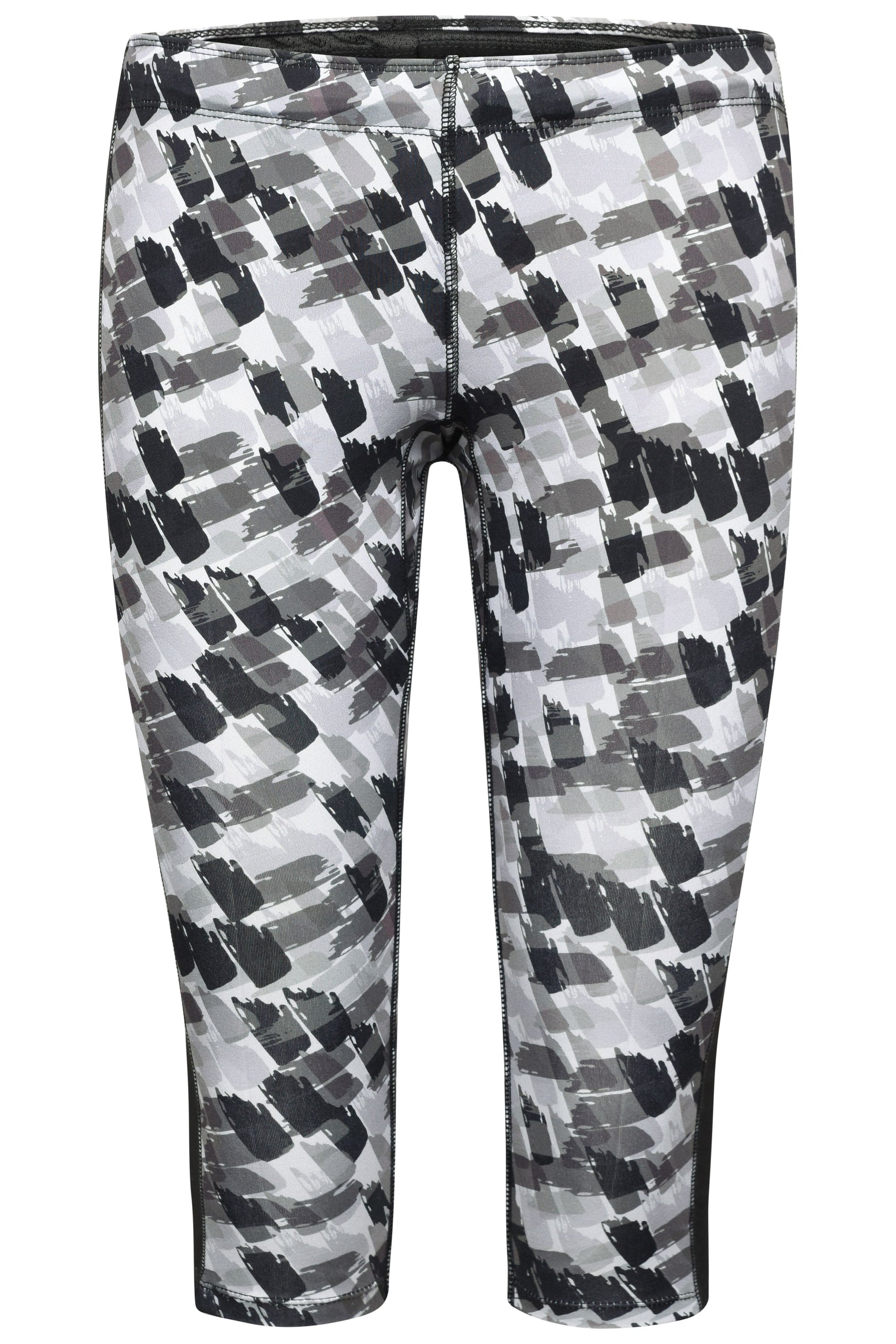 JN529 - Ladies' Sports 3/4 Tights in black-printed/black Größe XS von Daiber