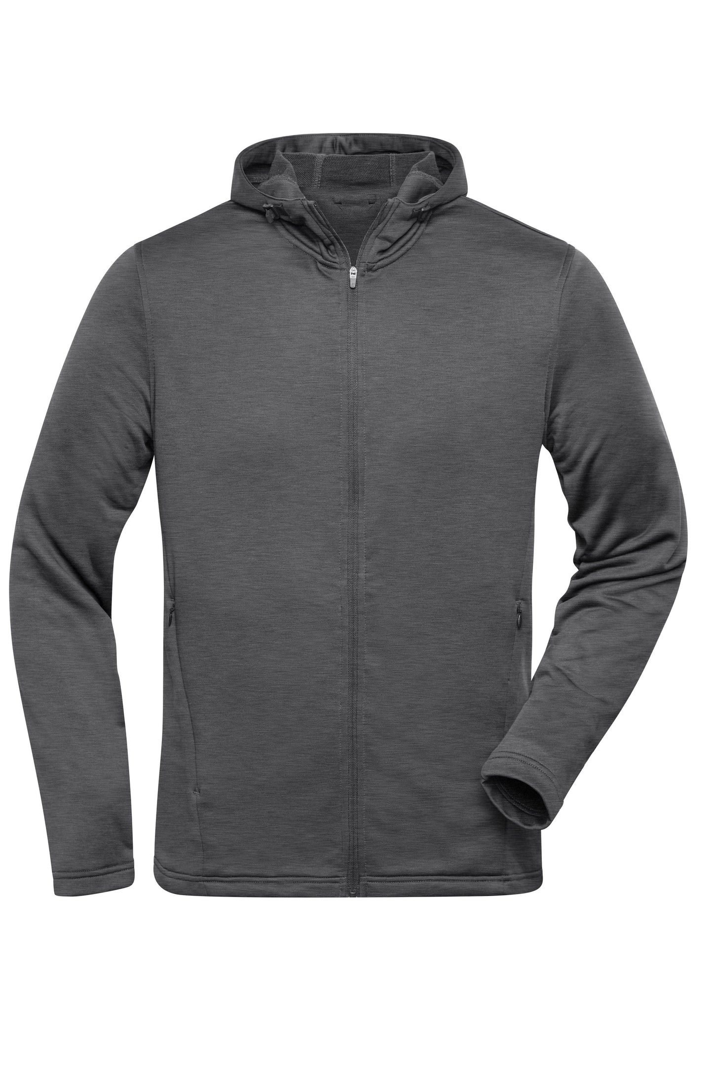 JN532 - Men's Sports Zip Hoody in dark-melange Größe S von Daiber