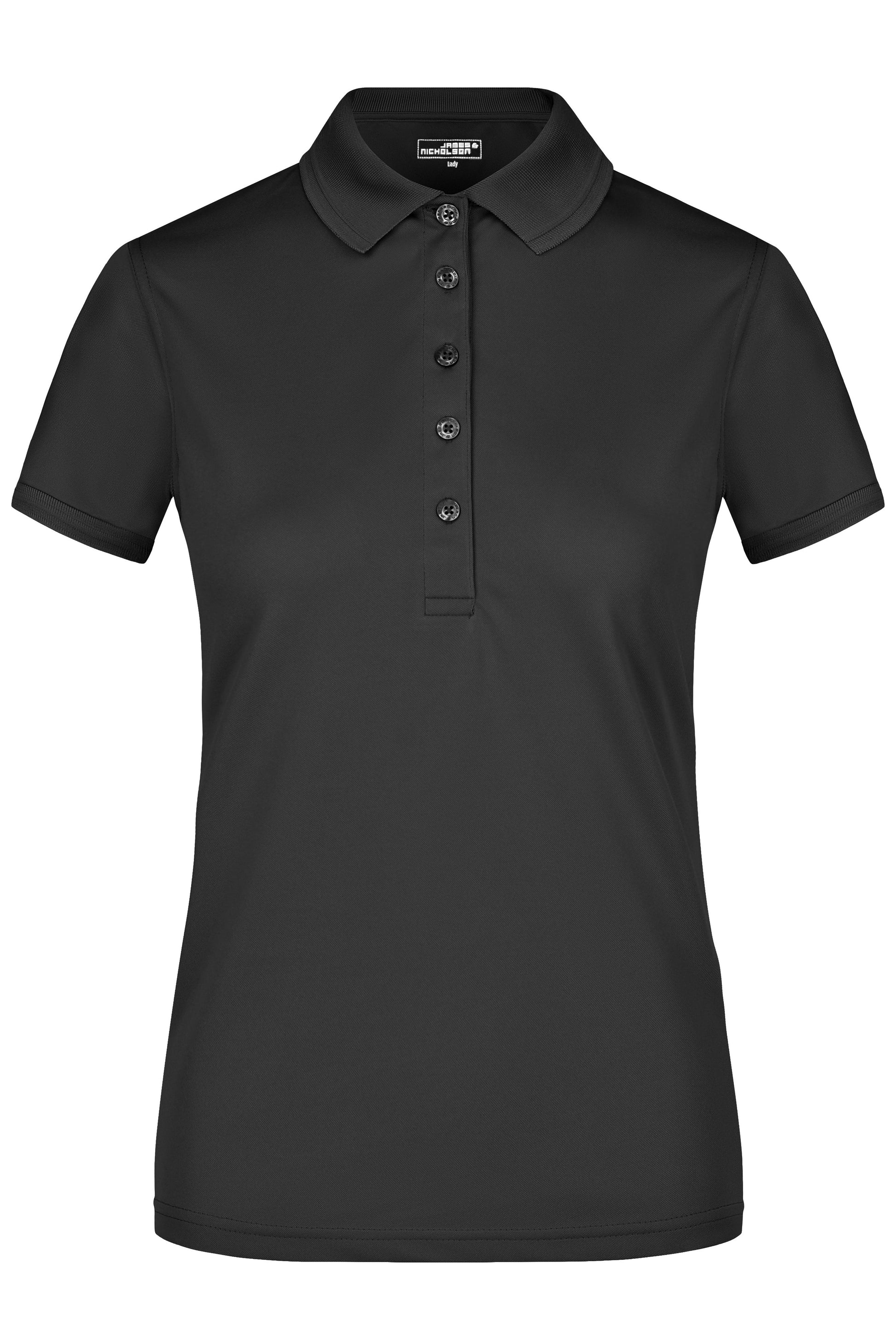JN574 - Ladies' Active Polo in black Größe S von Daiber