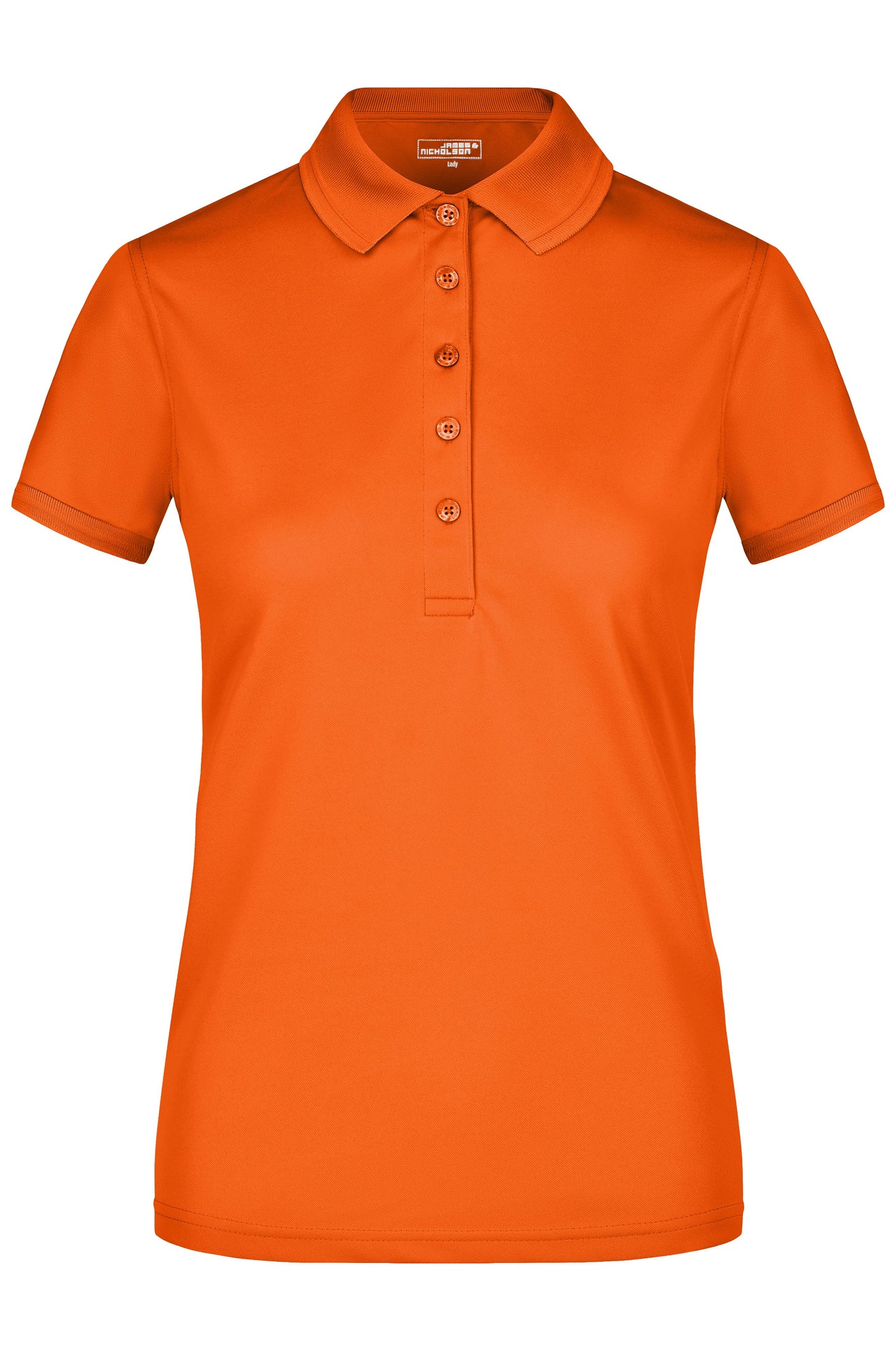 JN574 - Ladies' Active Polo in dark-orange Größe S von Daiber