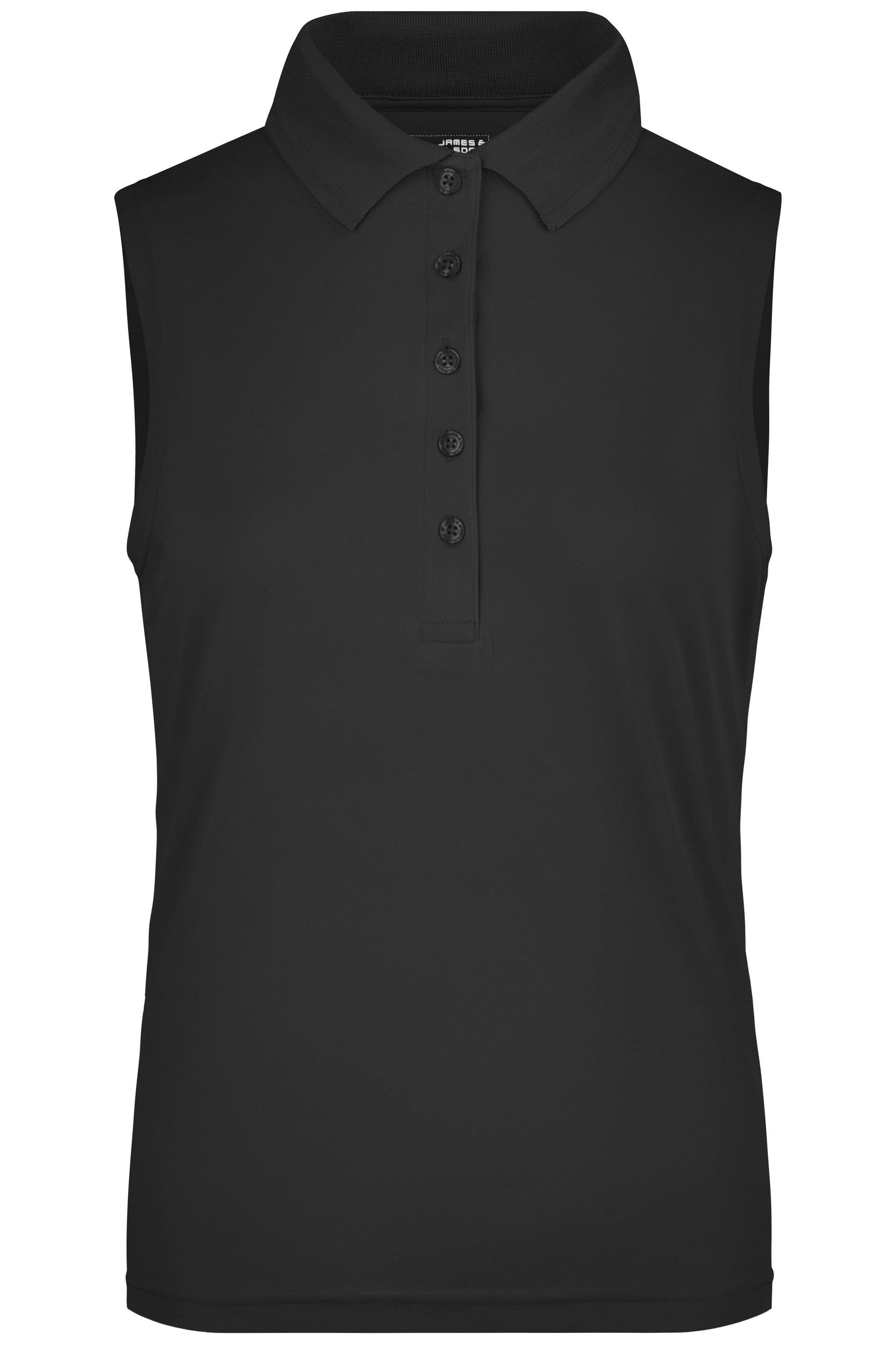 JN575 - Ladies' Active Polo Sleeveless in black Größe S von Daiber