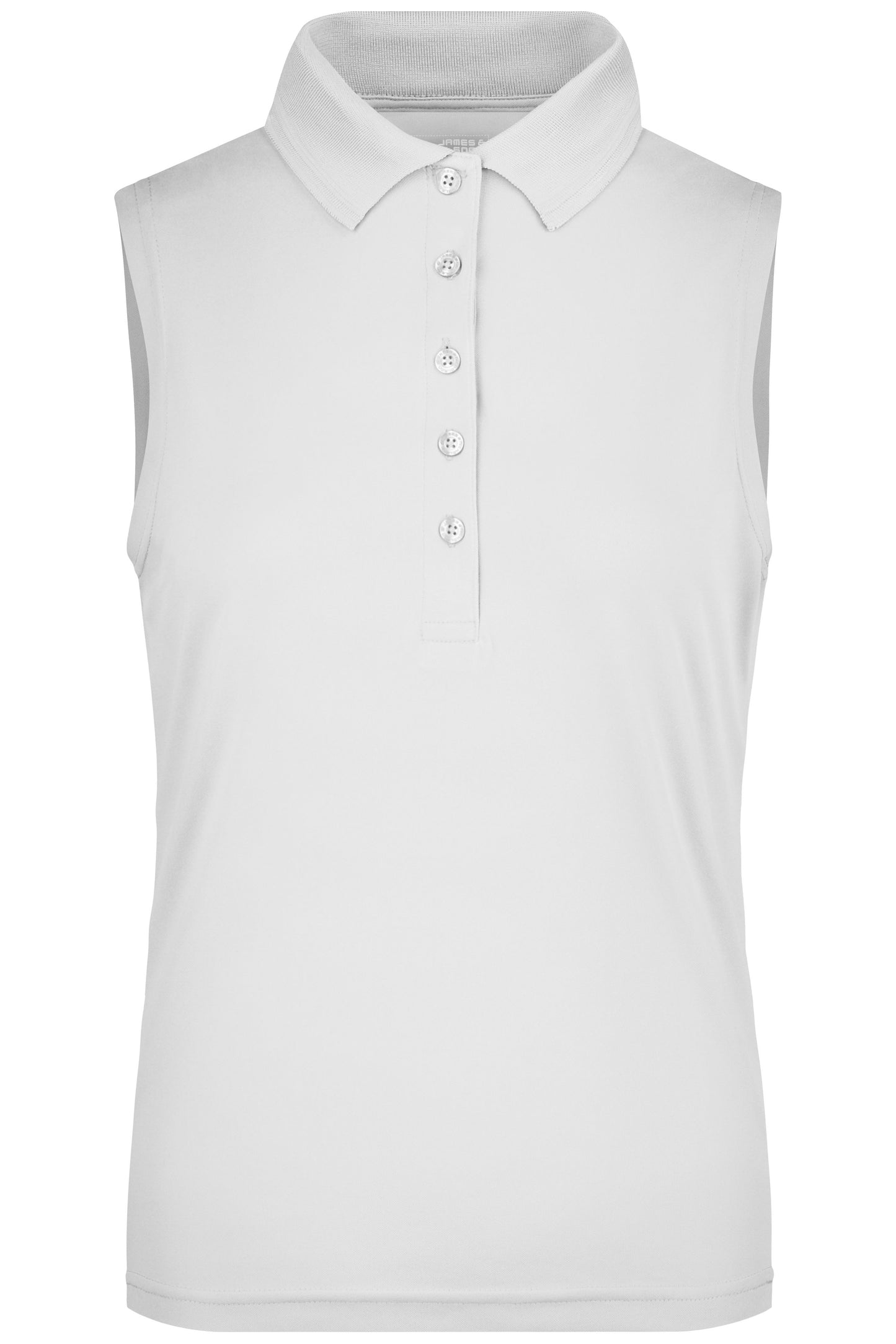 JN575 - Ladies' Active Polo Sleeveless in white Größe S von Daiber