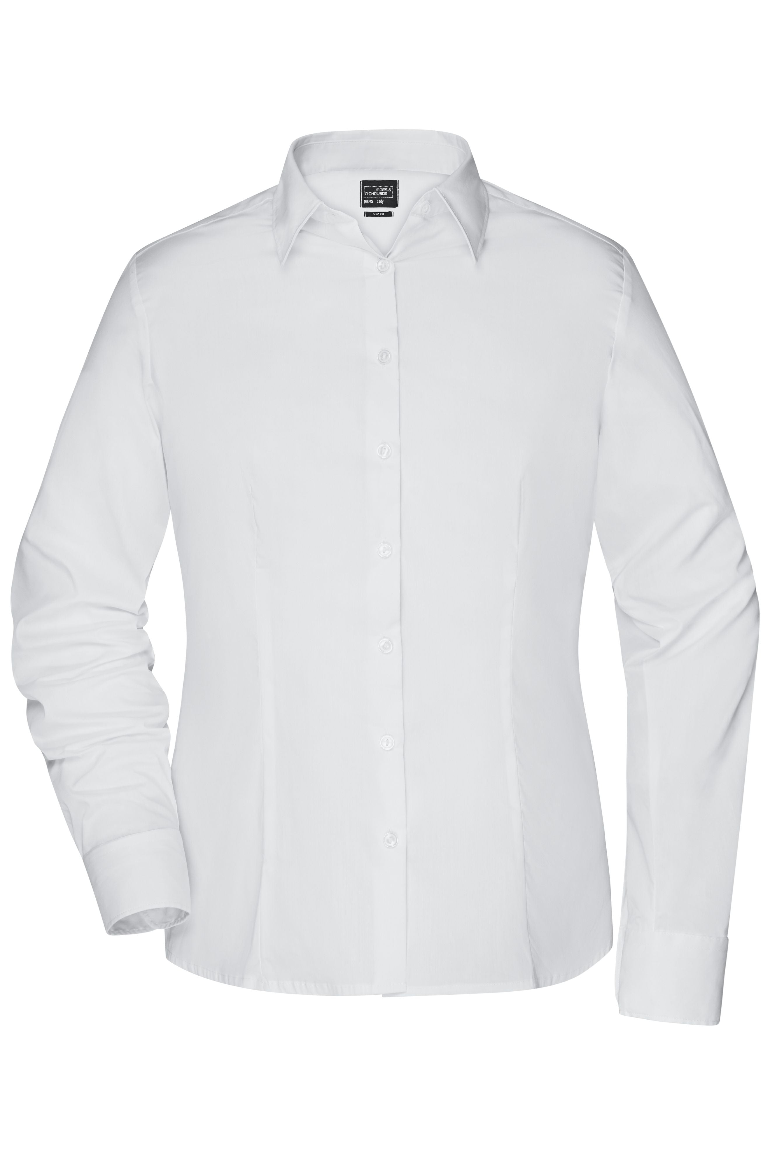 JN645 - Ladies`Shirt Slim Fit in white Größe XS von Daiber