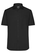 JN684 - Men's Shirt Shortsleeve Micro-Twill in black Größe S von Daiber