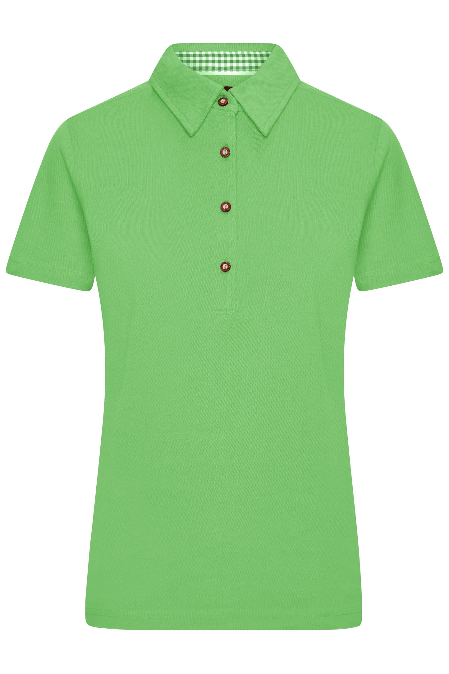 JN715 - Ladies' Traditional Polo in lime-green/lime-green-white Größe S von Daiber