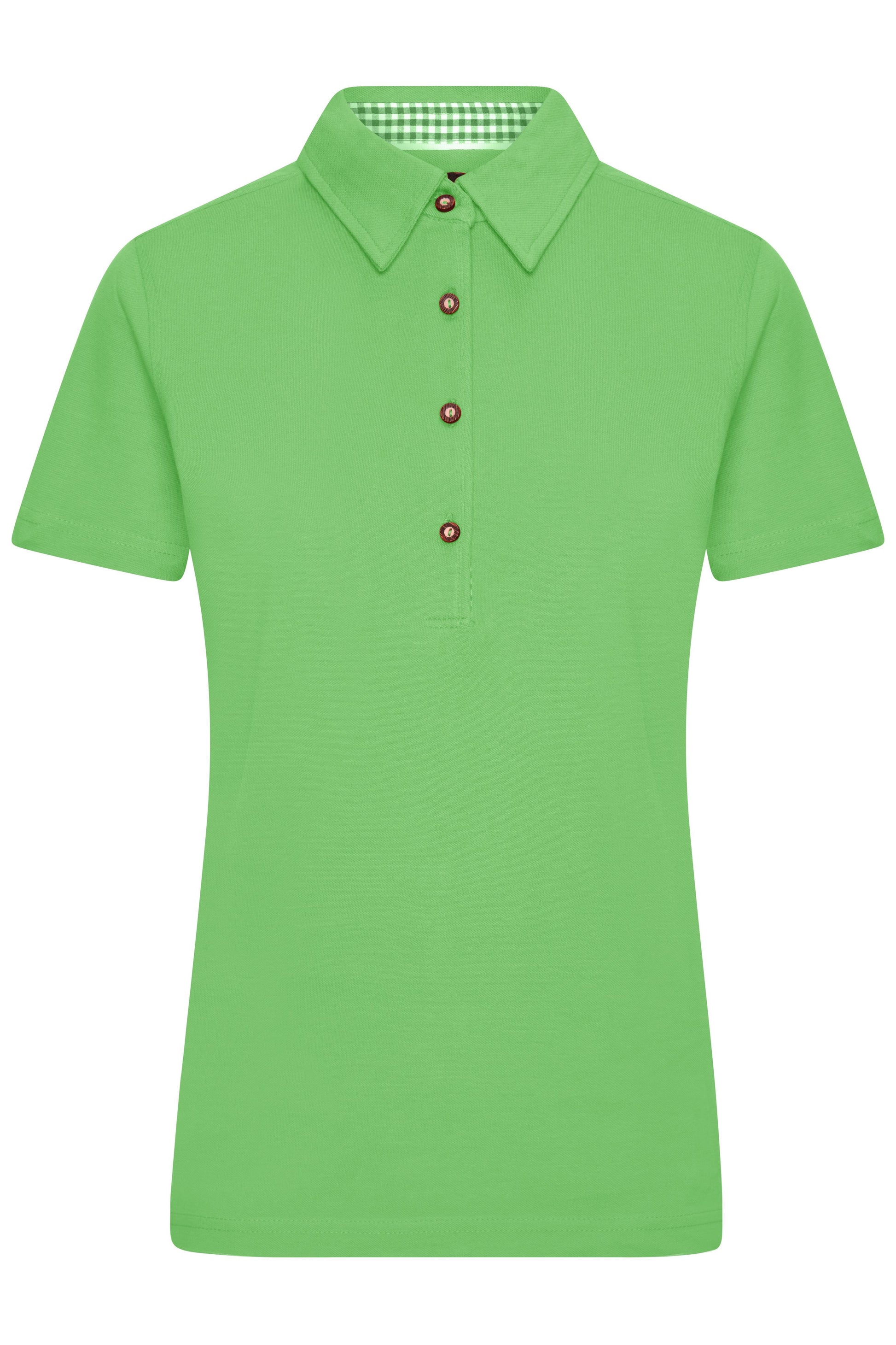 JN715 - Ladies' Traditional Polo in lime-green/lime-green-white Größe S von Daiber