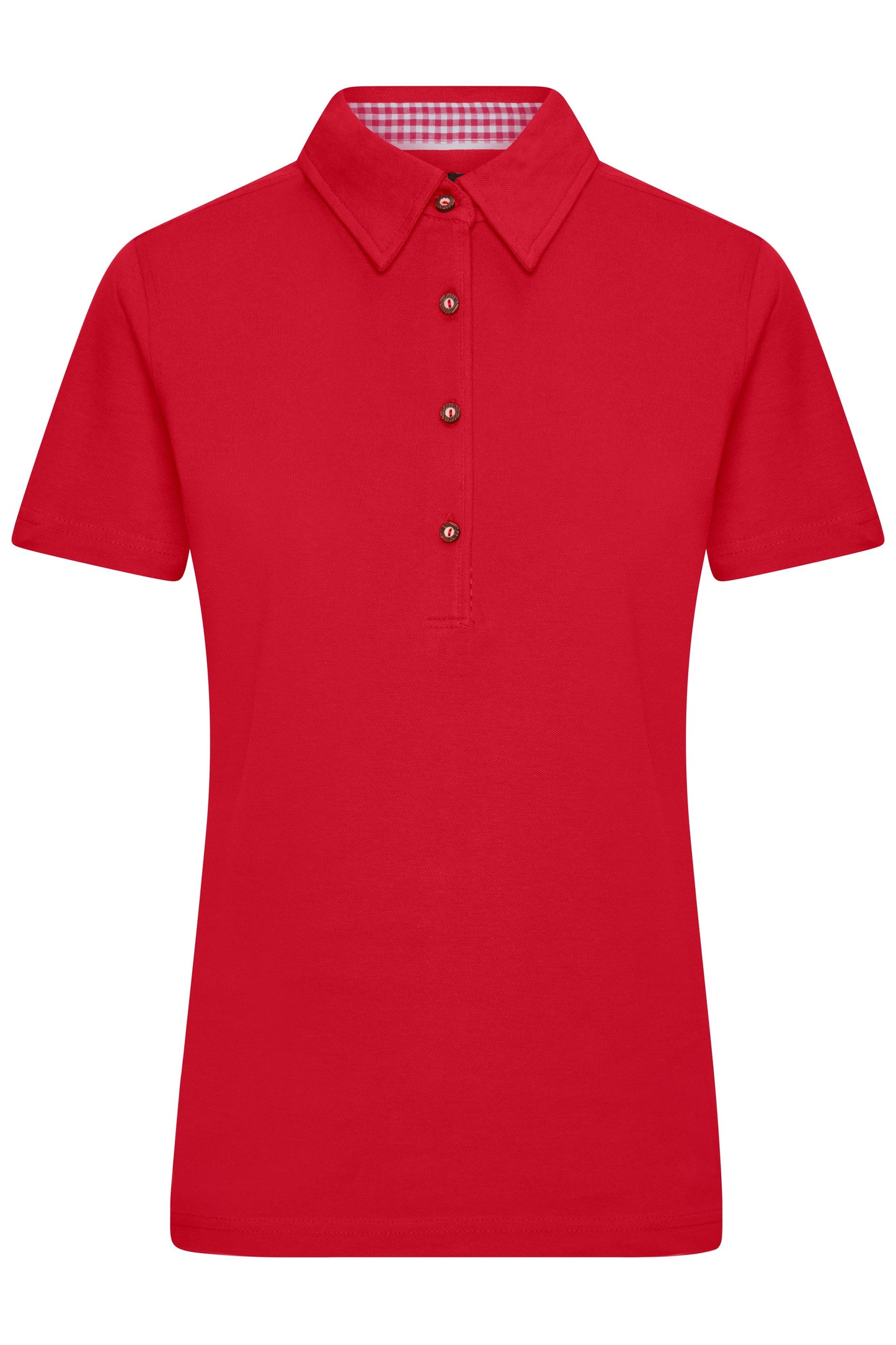 JN715 - Ladies' Traditional Polo in red/red-white Größe S von Daiber