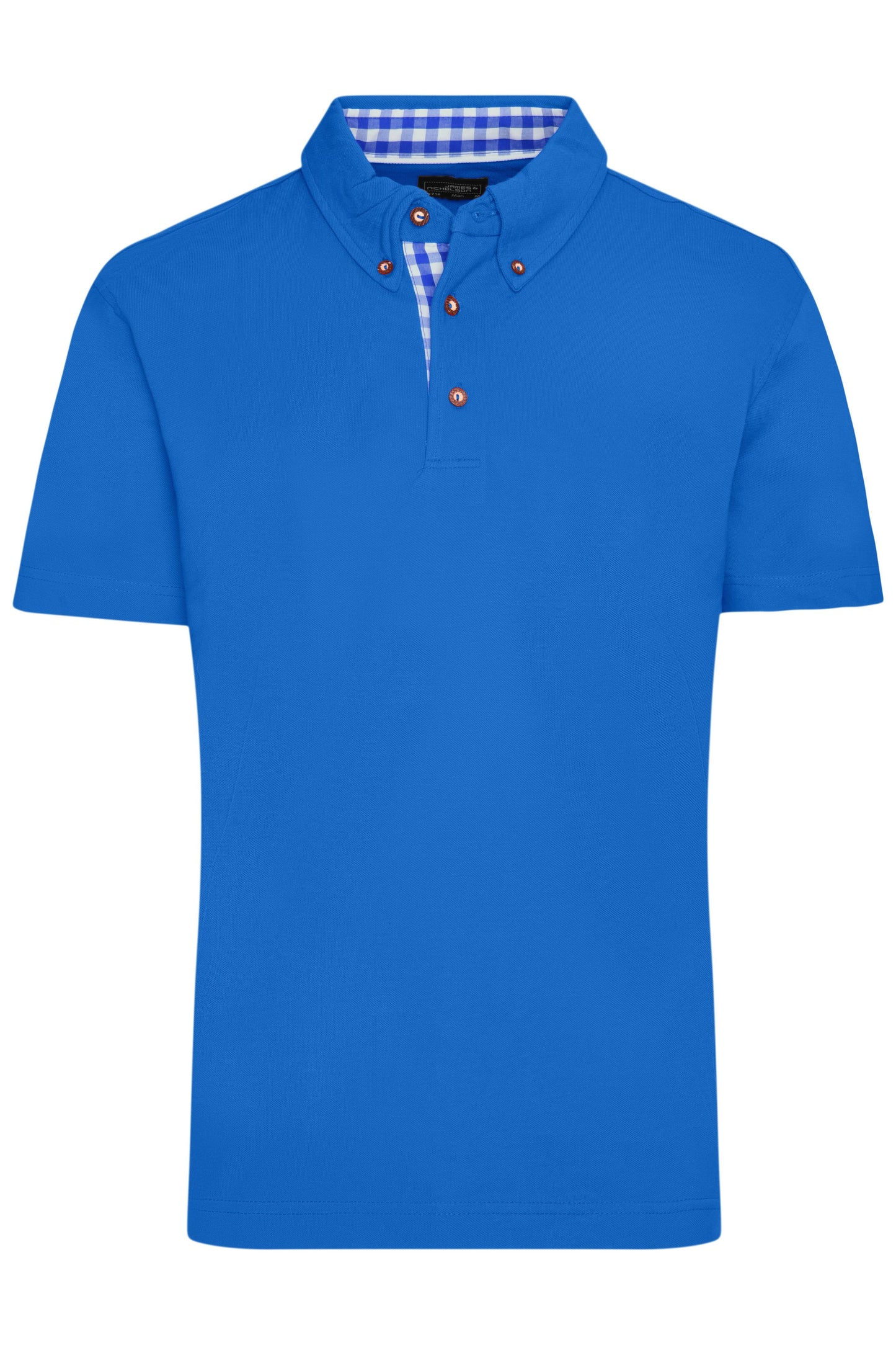 JN716 - Men's Traditional Polo in royal/royal-white Größe S von Daiber