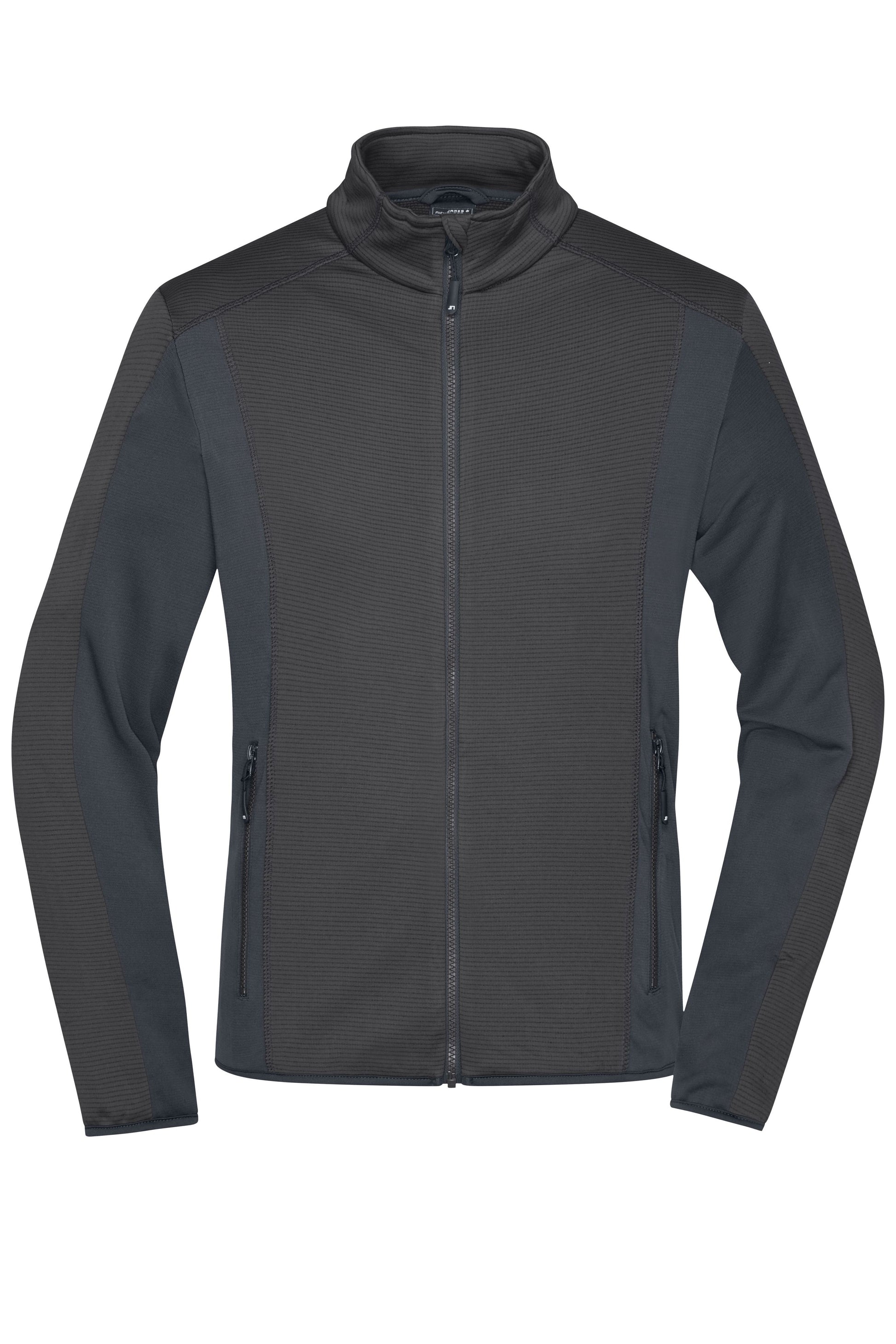 JN784 - Men's Structure Fleece Jacket in black/carbon Größe S von Daiber