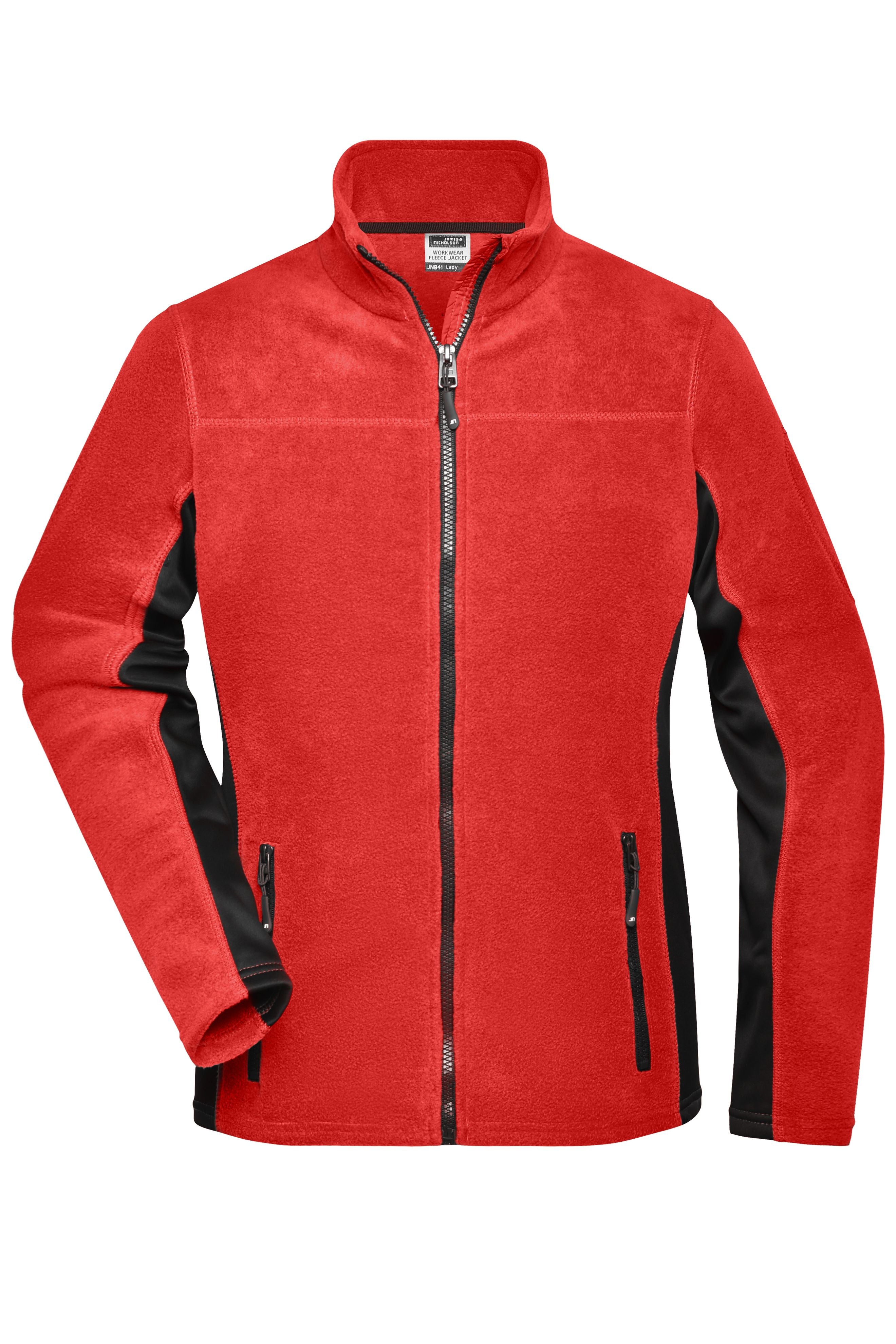 JN841 - Ladies' Workwear Fleece Jacket - STRONG - in red/black Größe XS von Daiber