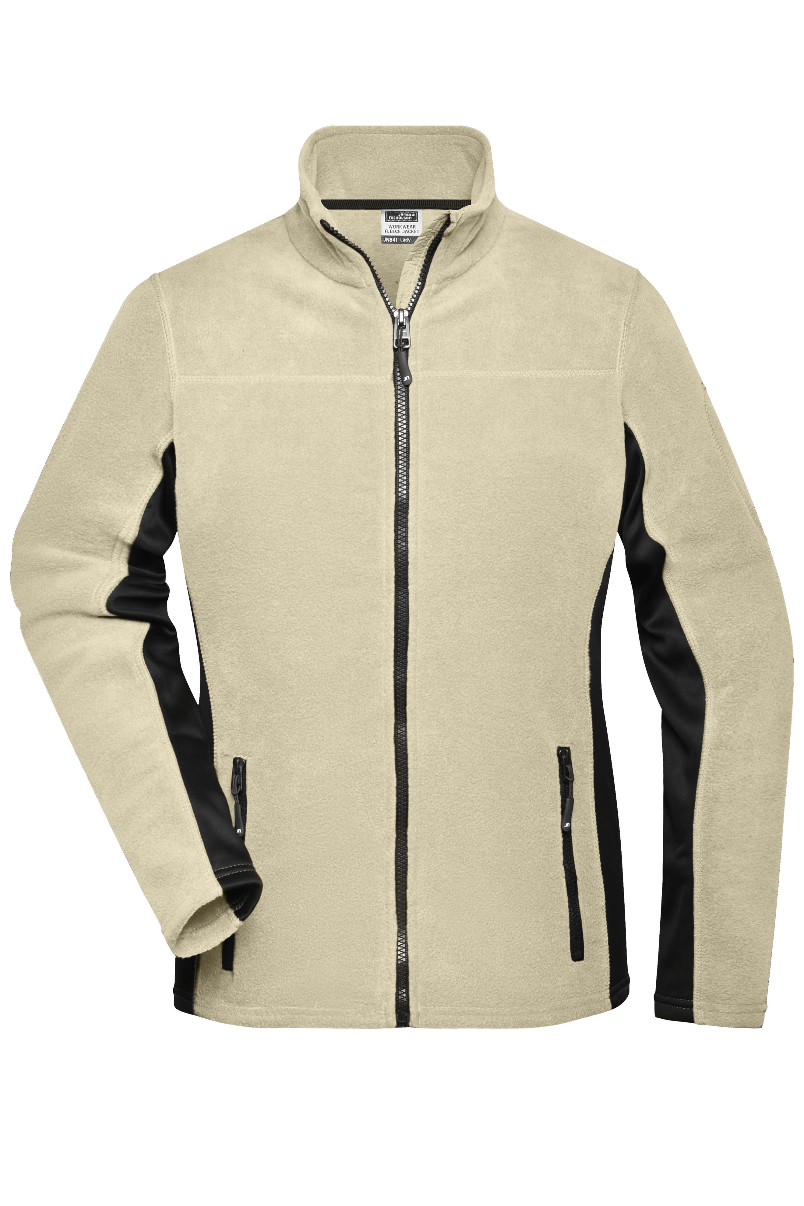 JN841 - Ladies' Workwear Fleece Jacket - STRONG - in stone/black Größe XS von Daiber