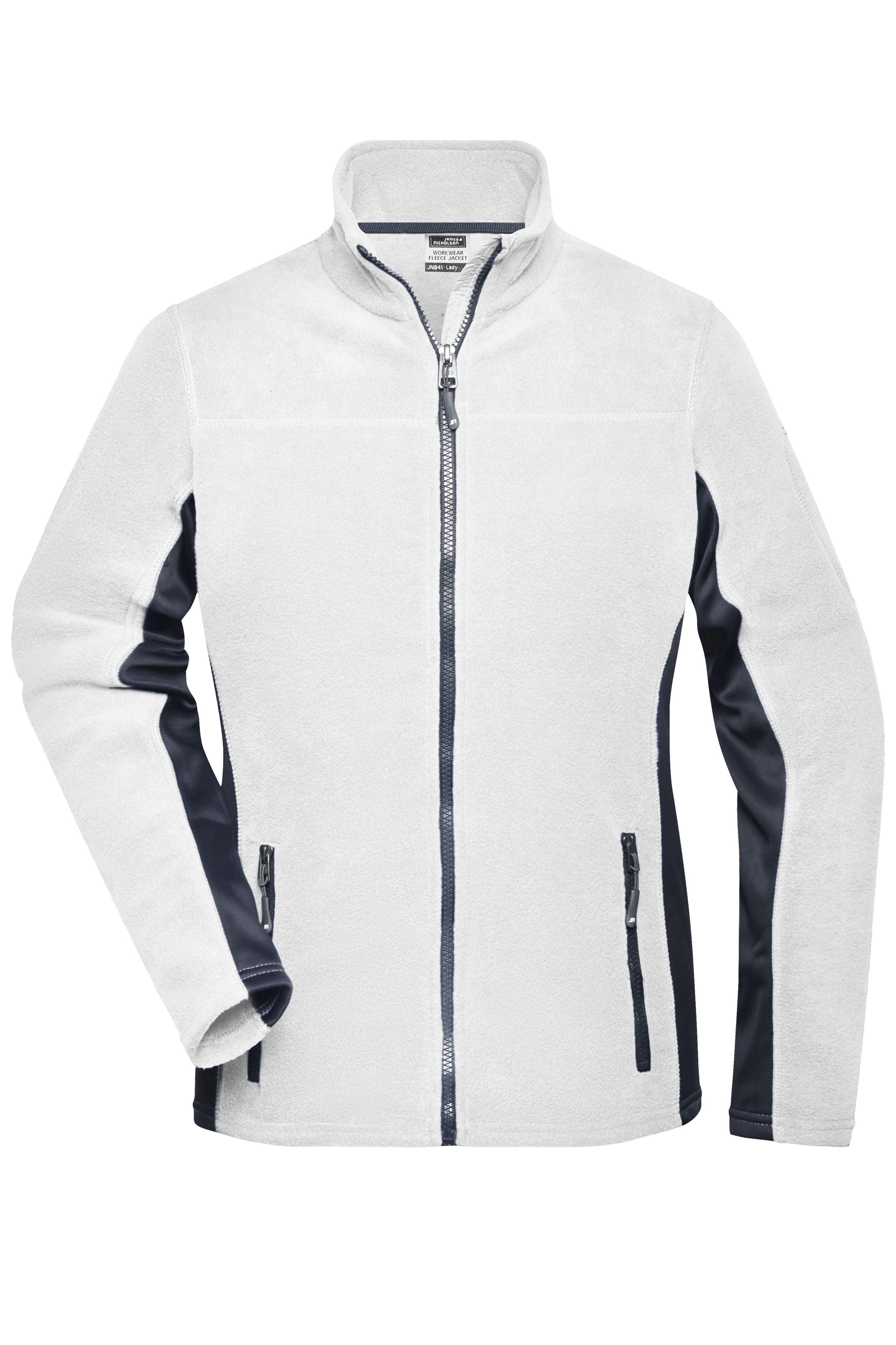 JN841 - Ladies' Workwear Fleece Jacket - STRONG - in white/carbon Größe XS von Daiber