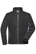 JN842 - Men's Workwear Fleece Jacket - STRONG - in black/carbon Größe XS von Daiber
