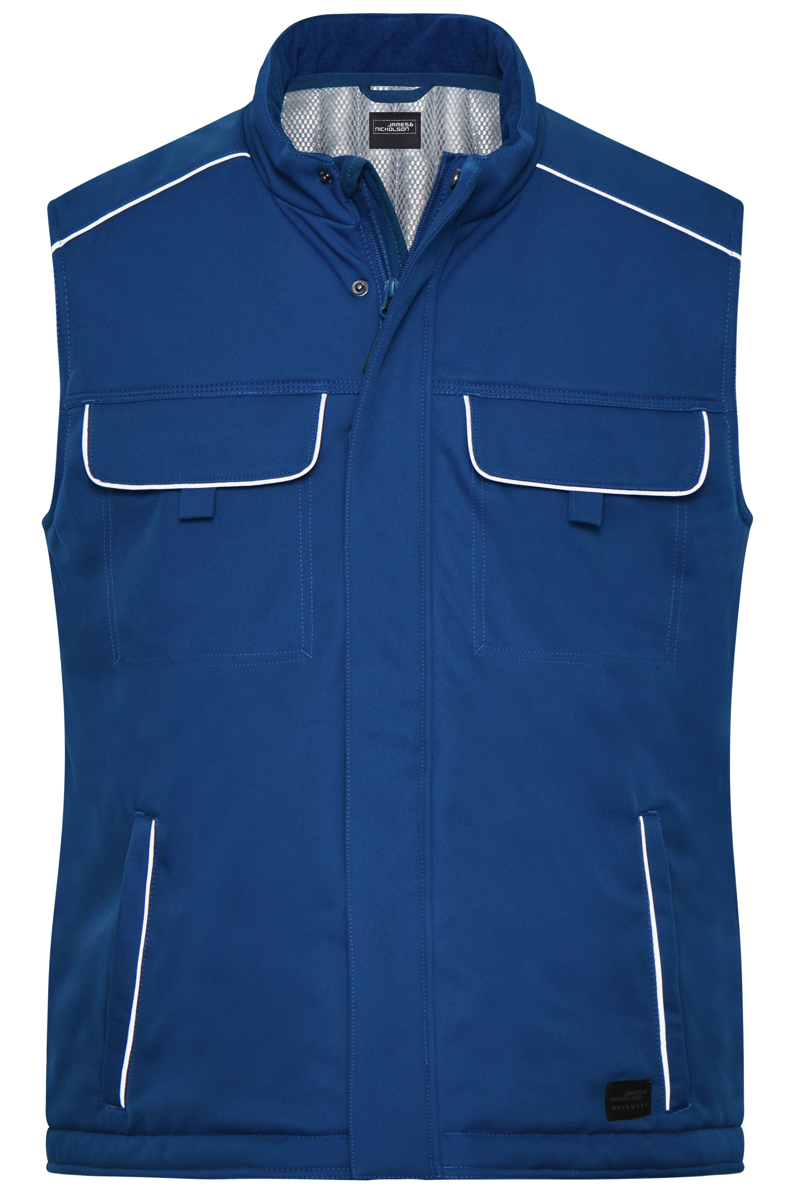 JN885 - Workwear Softshell Padded Vest - SOLID - in dark-royal Größe XS von Daiber