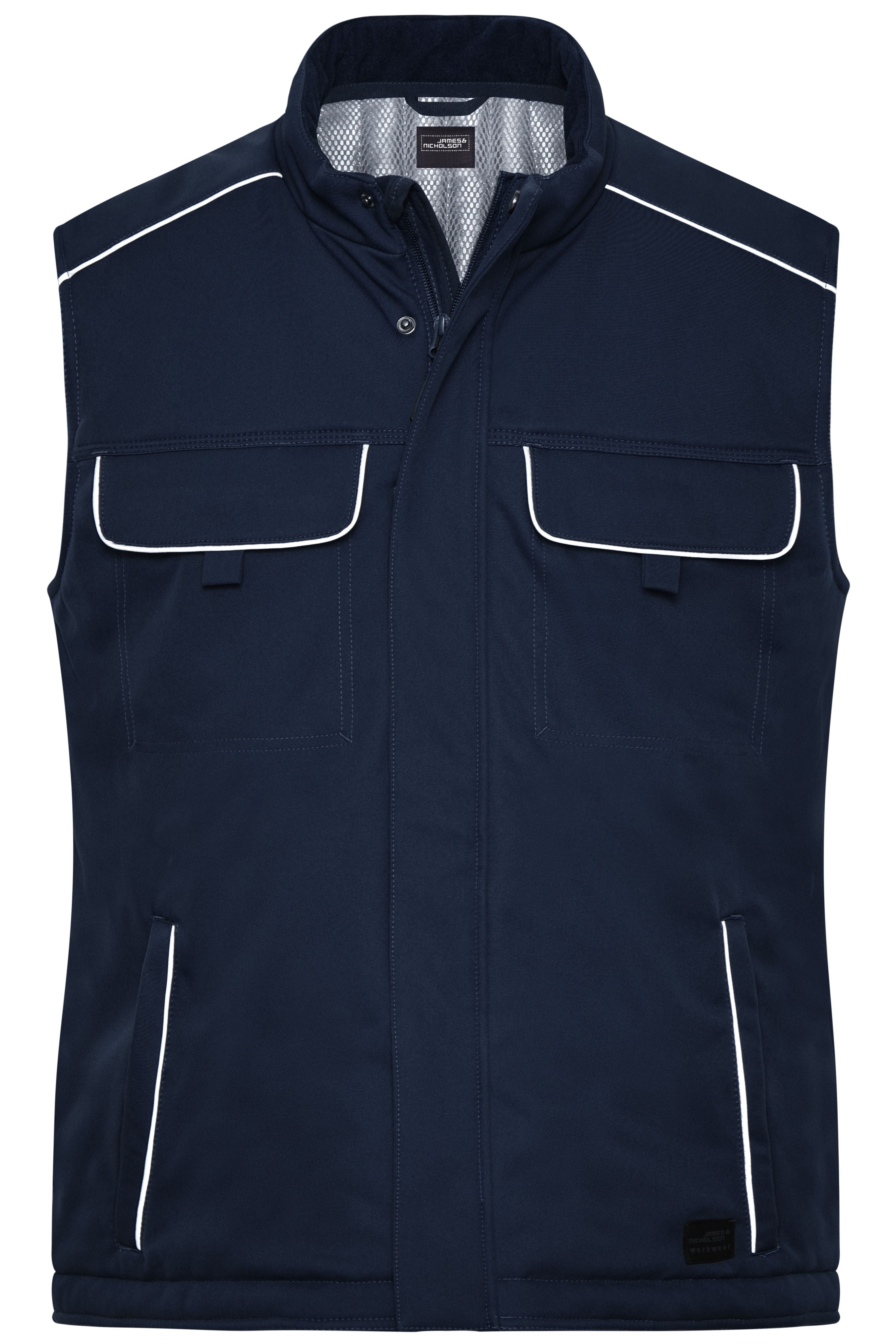 JN885 - Workwear Softshell Padded Vest - SOLID - in navy Größe XS von Daiber
