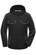JN886 - Workwear Softshell Padded Jacket - SOLID - in black Größe XS von Daiber