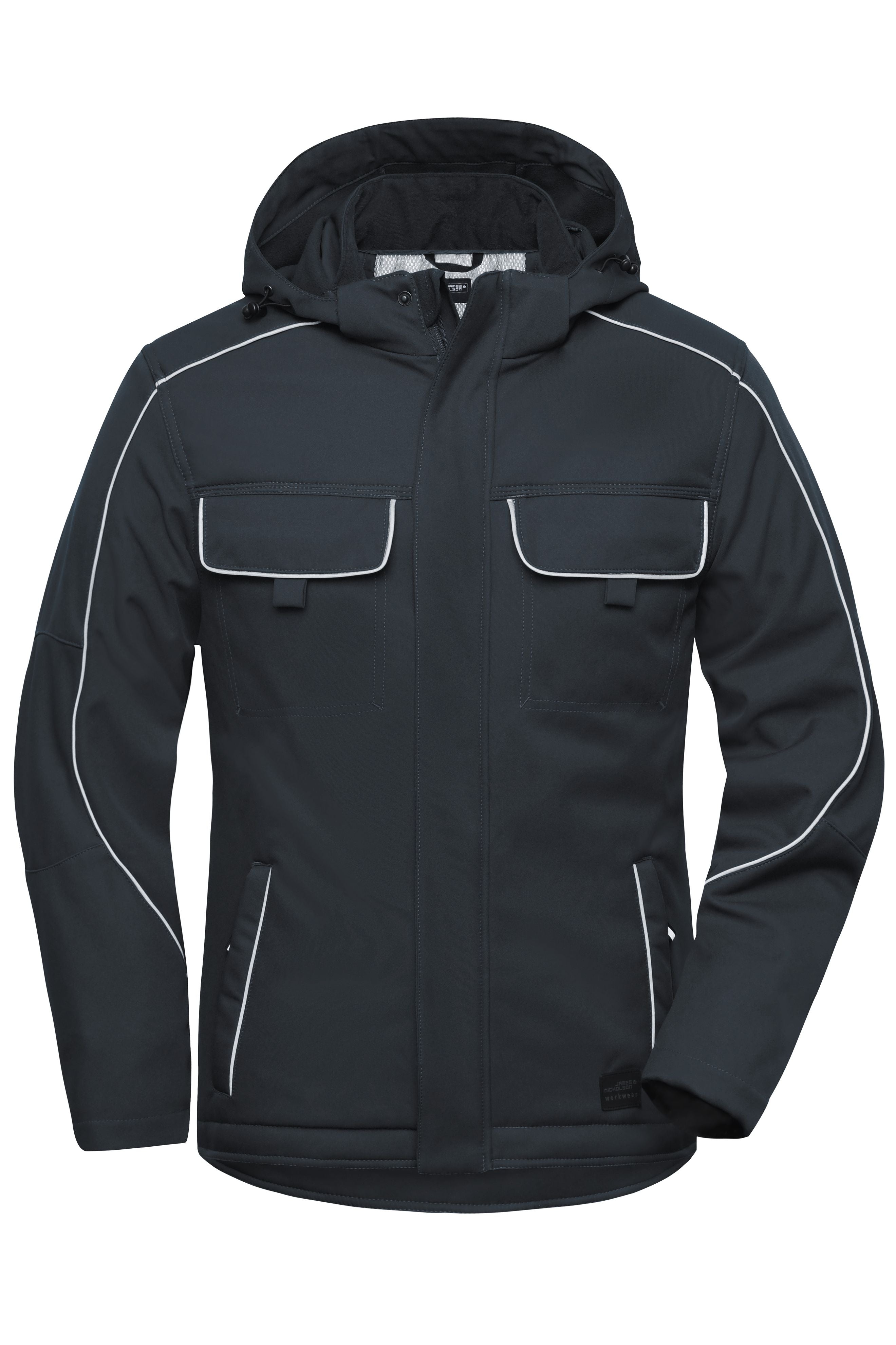 JN886 - Workwear Softshell Padded Jacket - SOLID - in carbon Größe XS von Daiber