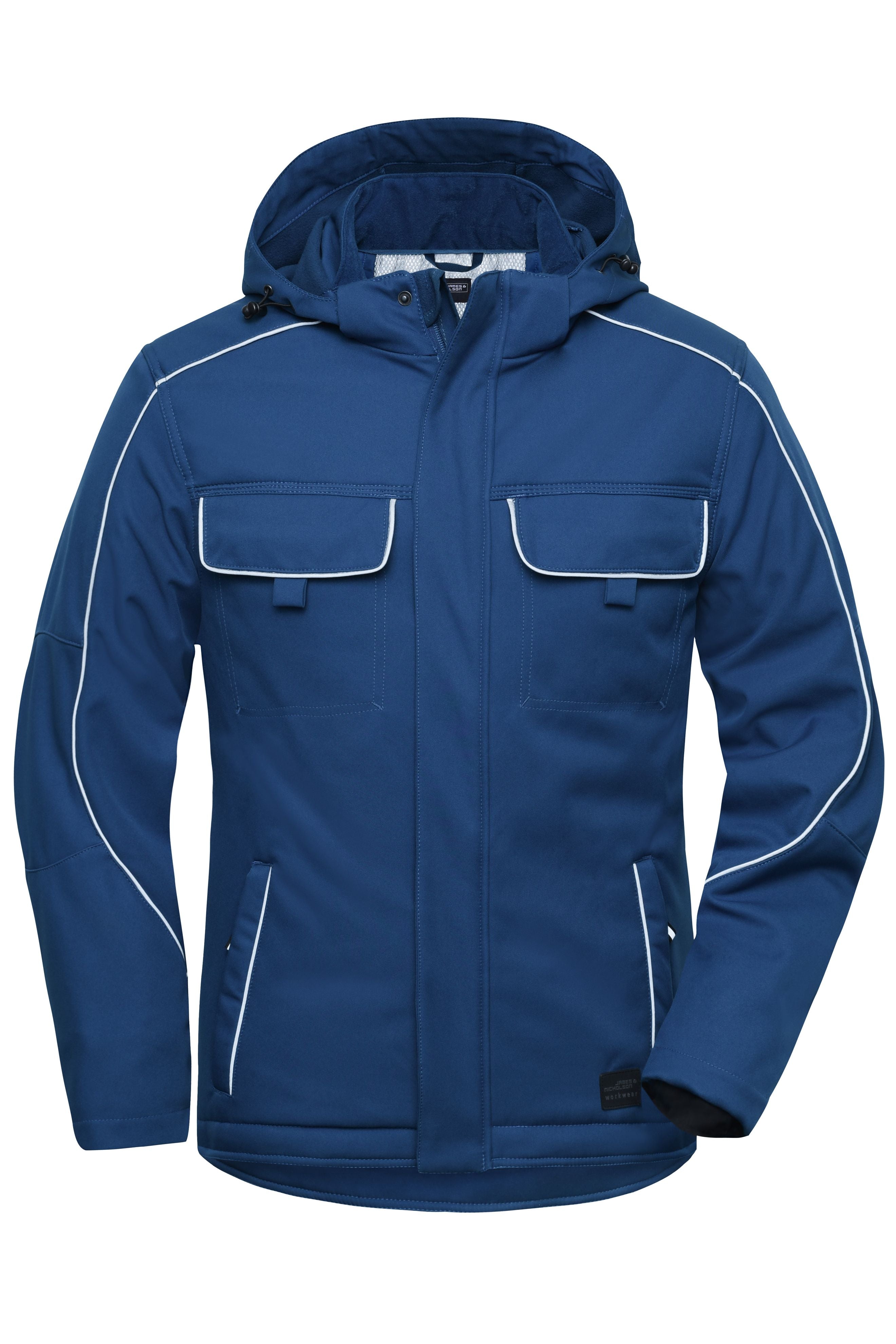 JN886 - Workwear Softshell Padded Jacket - SOLID - in dark-royal Größe XS von Daiber