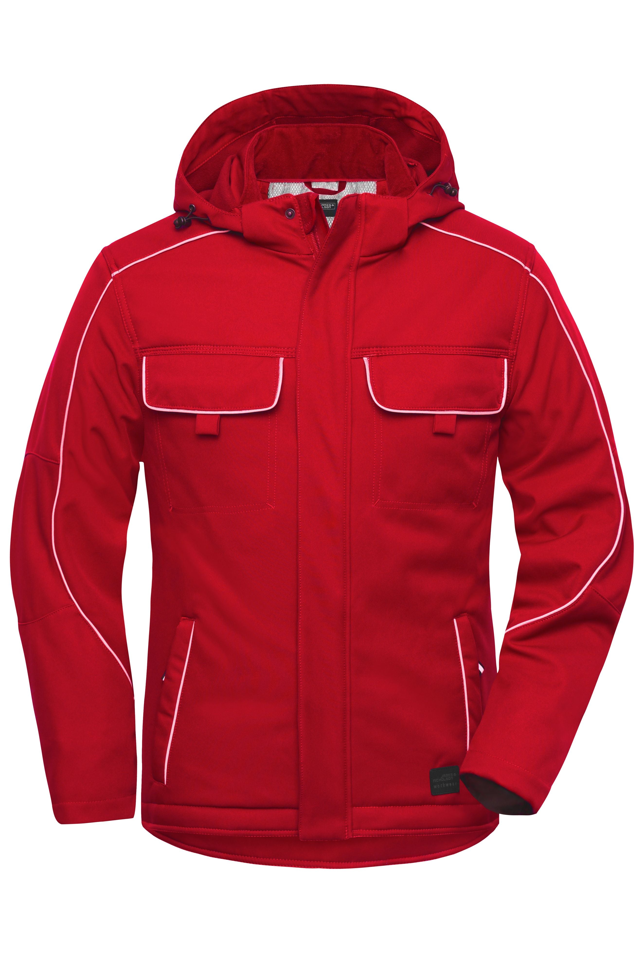 JN886 - Workwear Softshell Padded Jacket - SOLID - in red Größe XS von Daiber