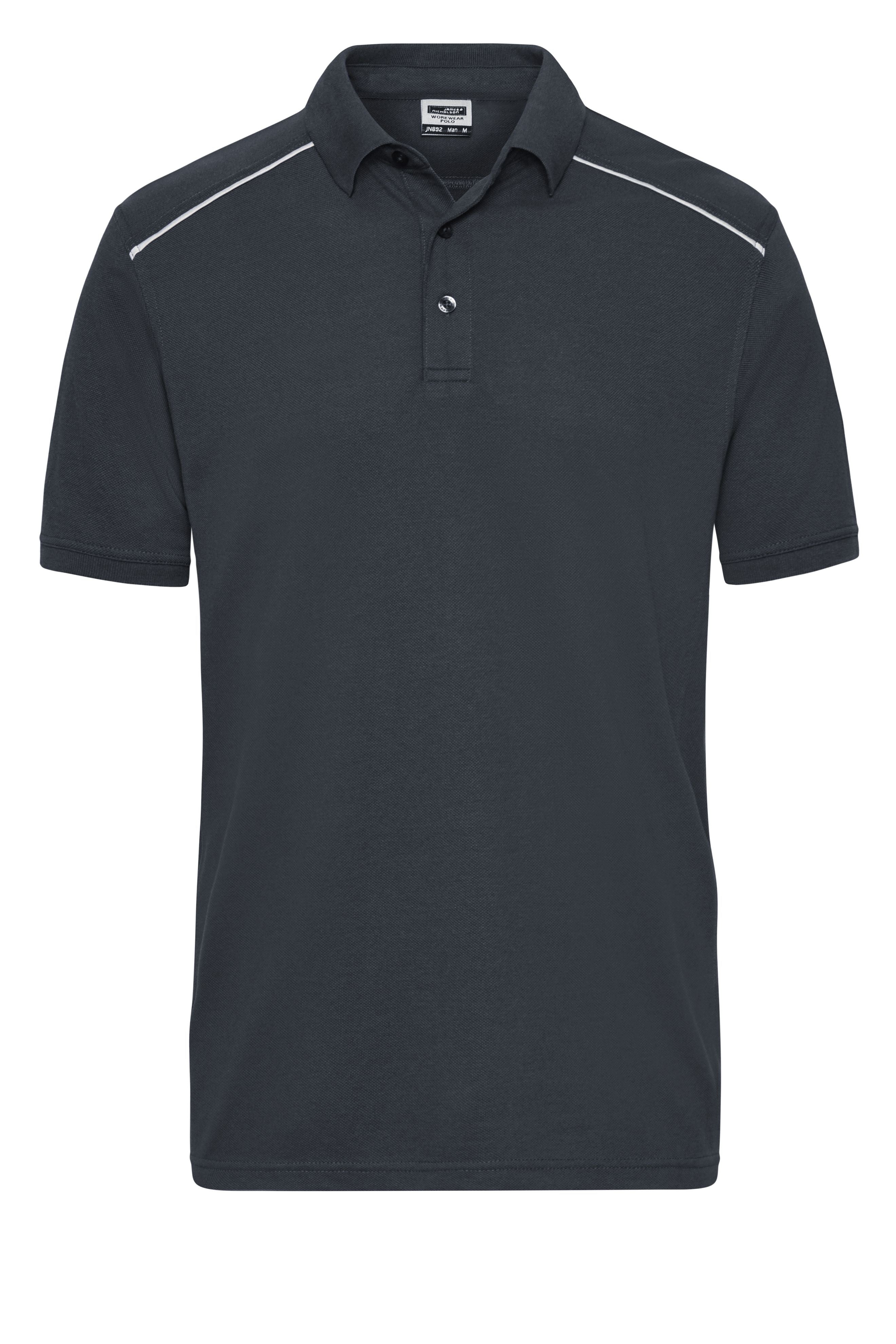 JN892 - Men's  Workwear Polo - SOLID - in carbon Größe XS von Daiber