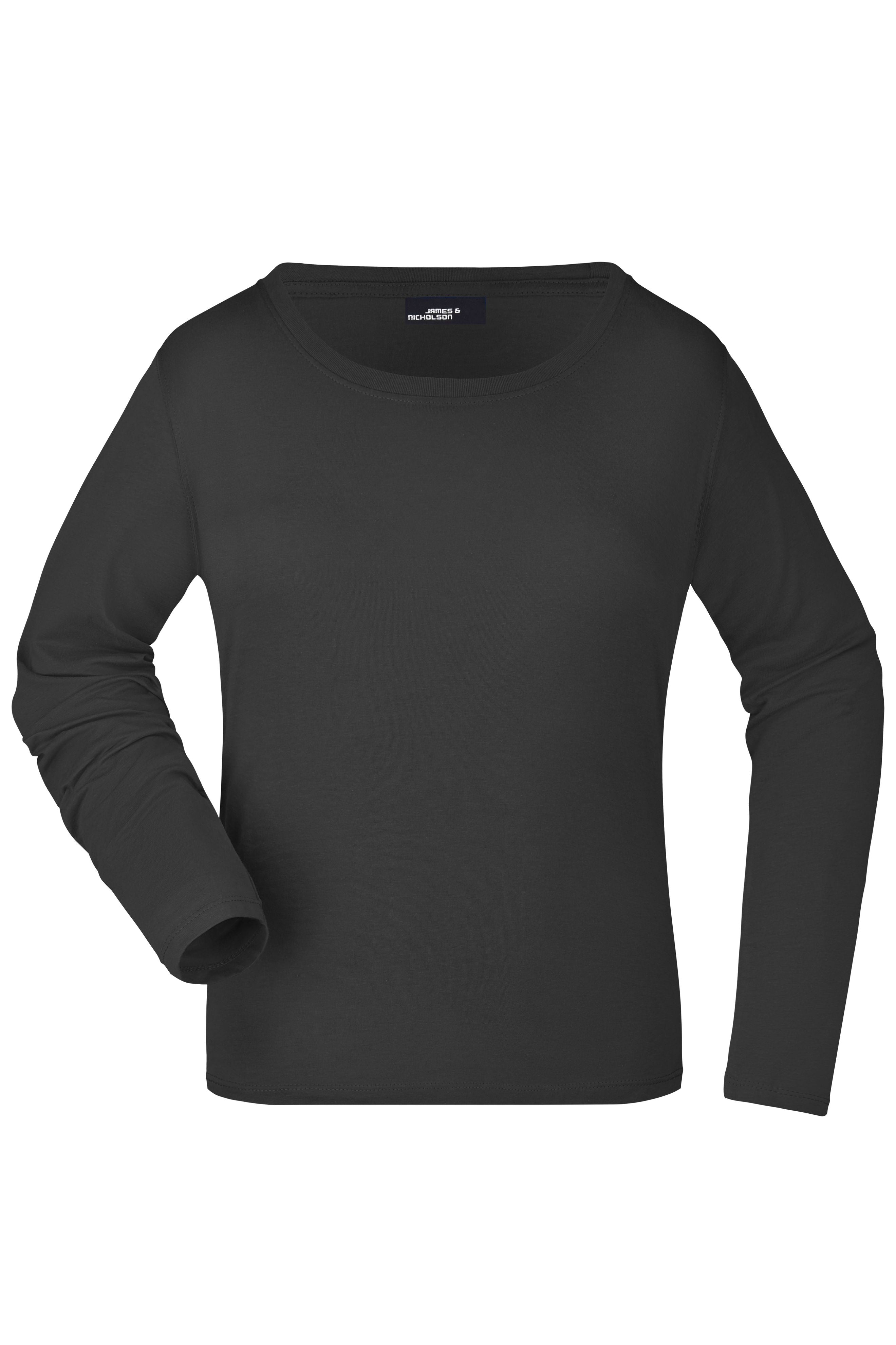 JN903 - Ladies' Shirt Long-Sleeved Medium in black Größe S von Daiber