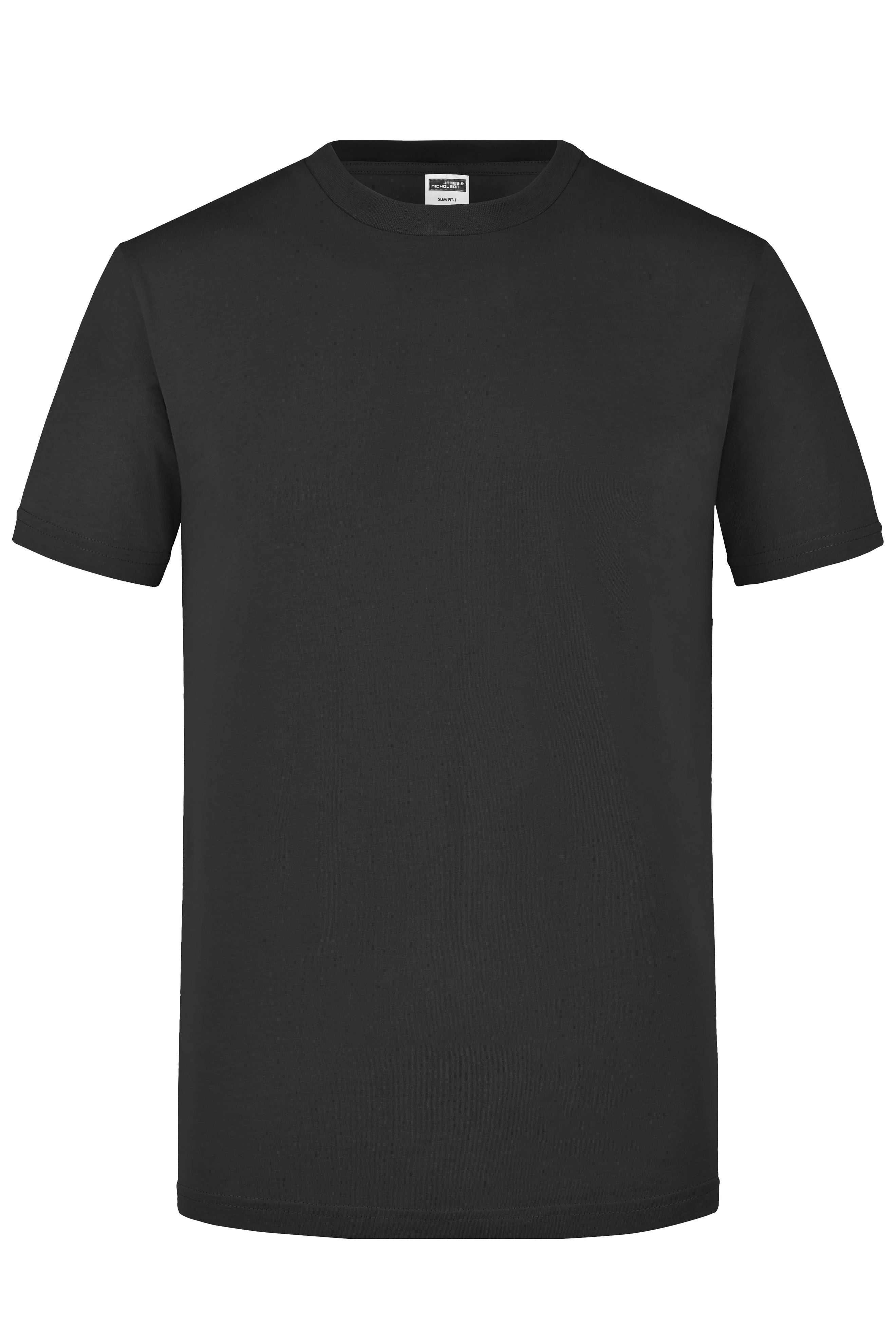 JN911 - Men's Slim Fit-T in black Größe S von Daiber